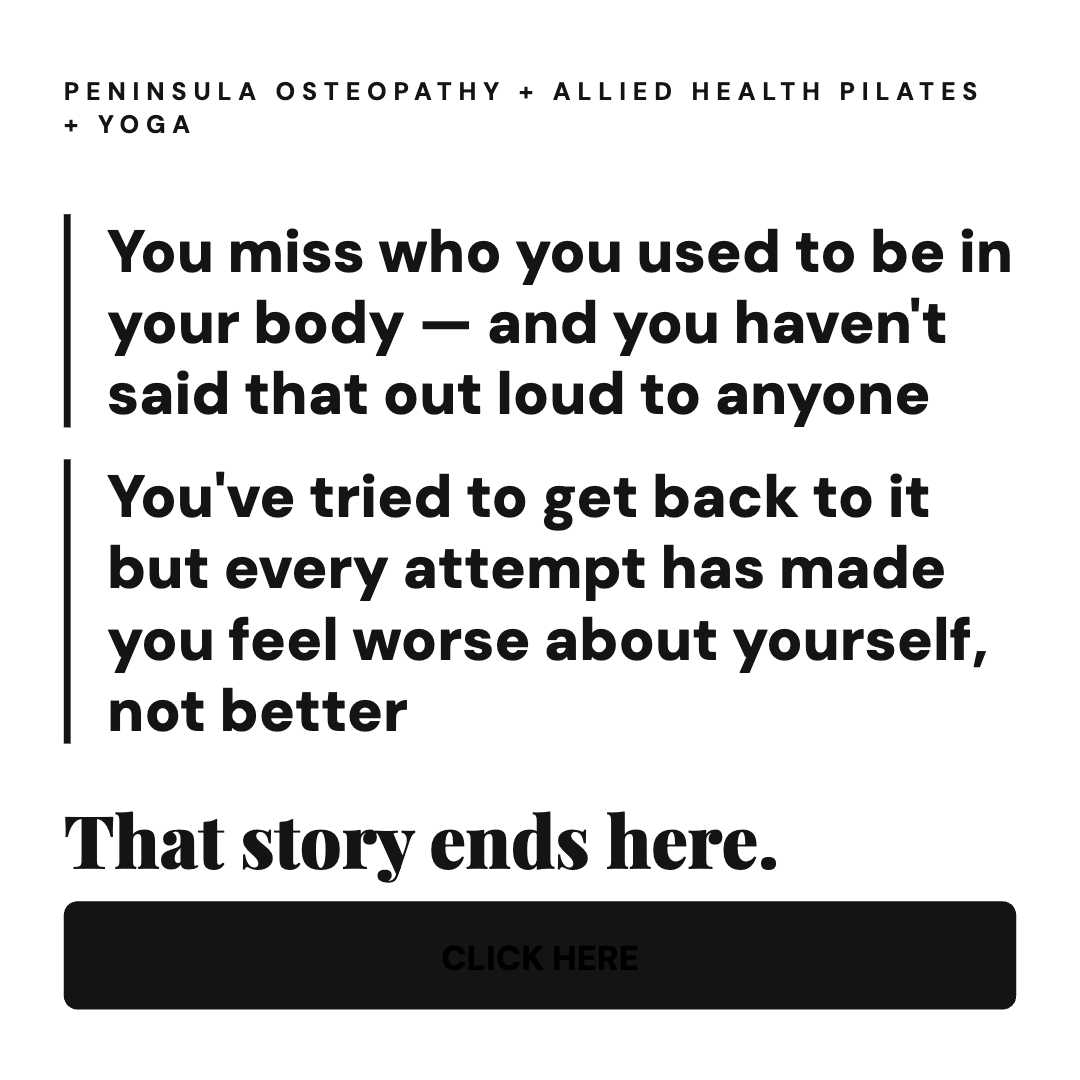 Peninsula Osteopathy + Allied Health Facebook ad