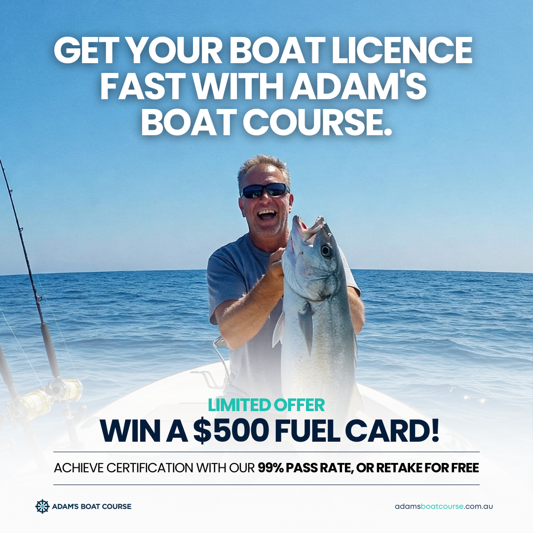 Adams Boat Course Facebook ad from Mar 24, 2025