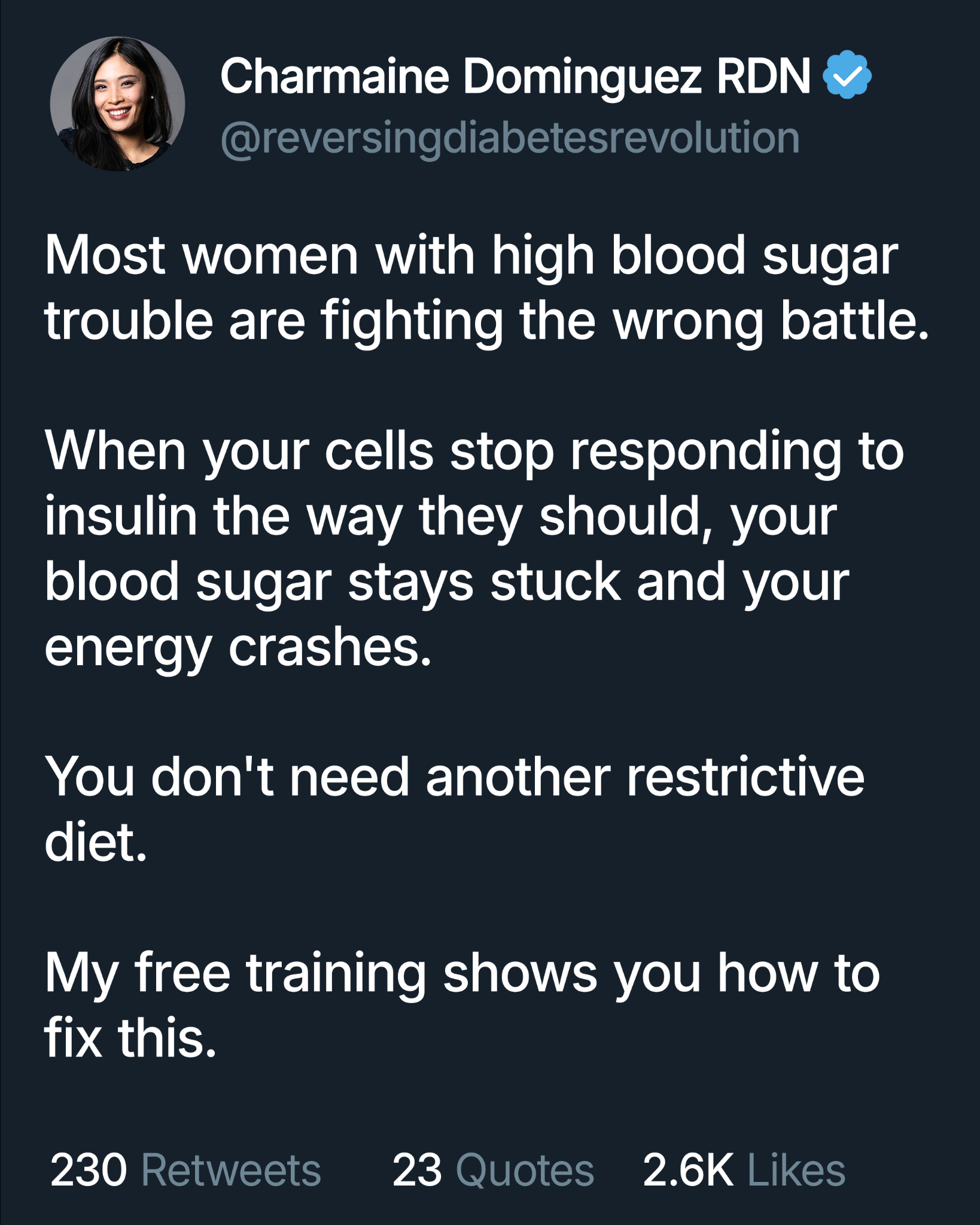 Reversing Diabetes Revolution Facebook ad