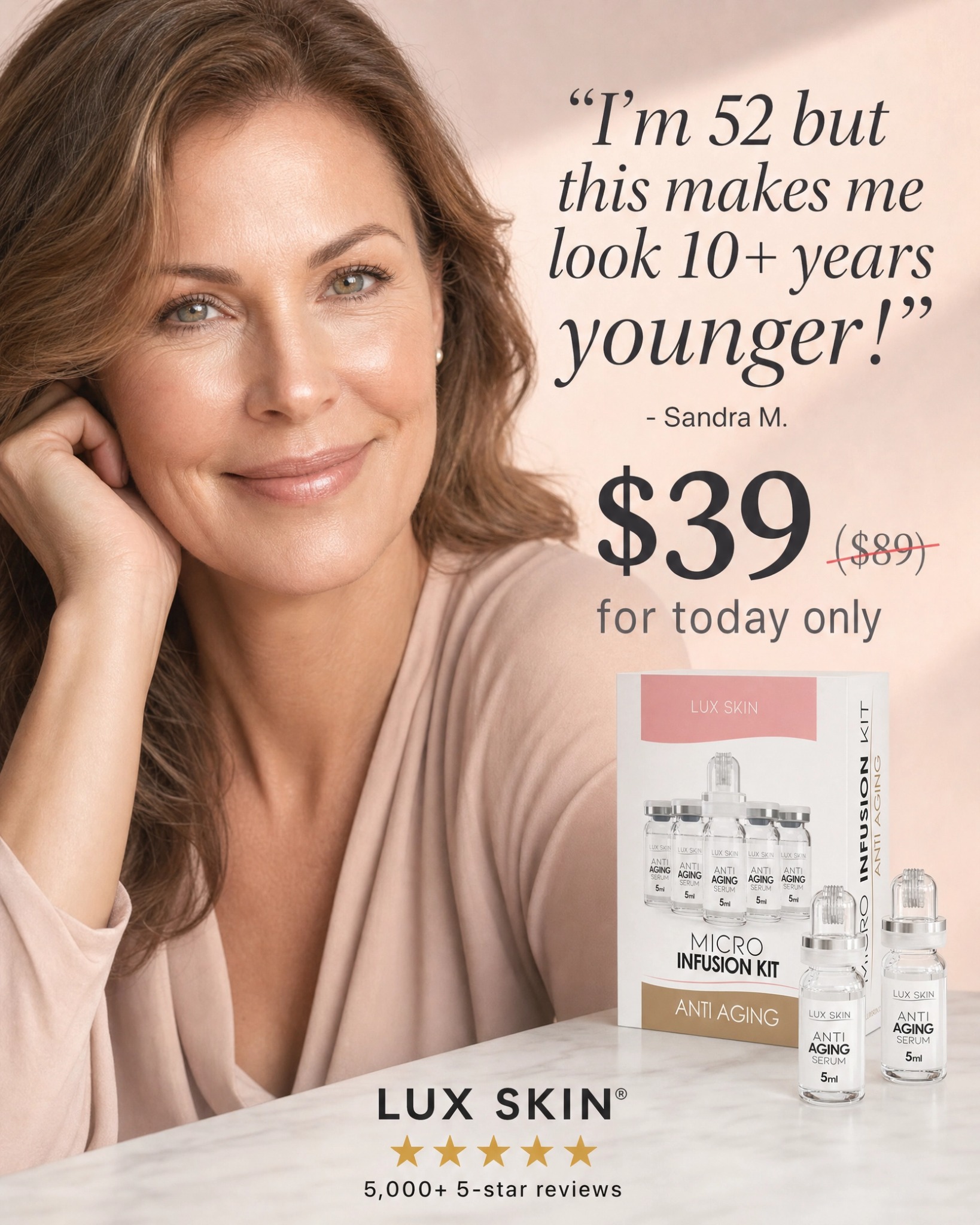 LUX SKIN Facebook ad