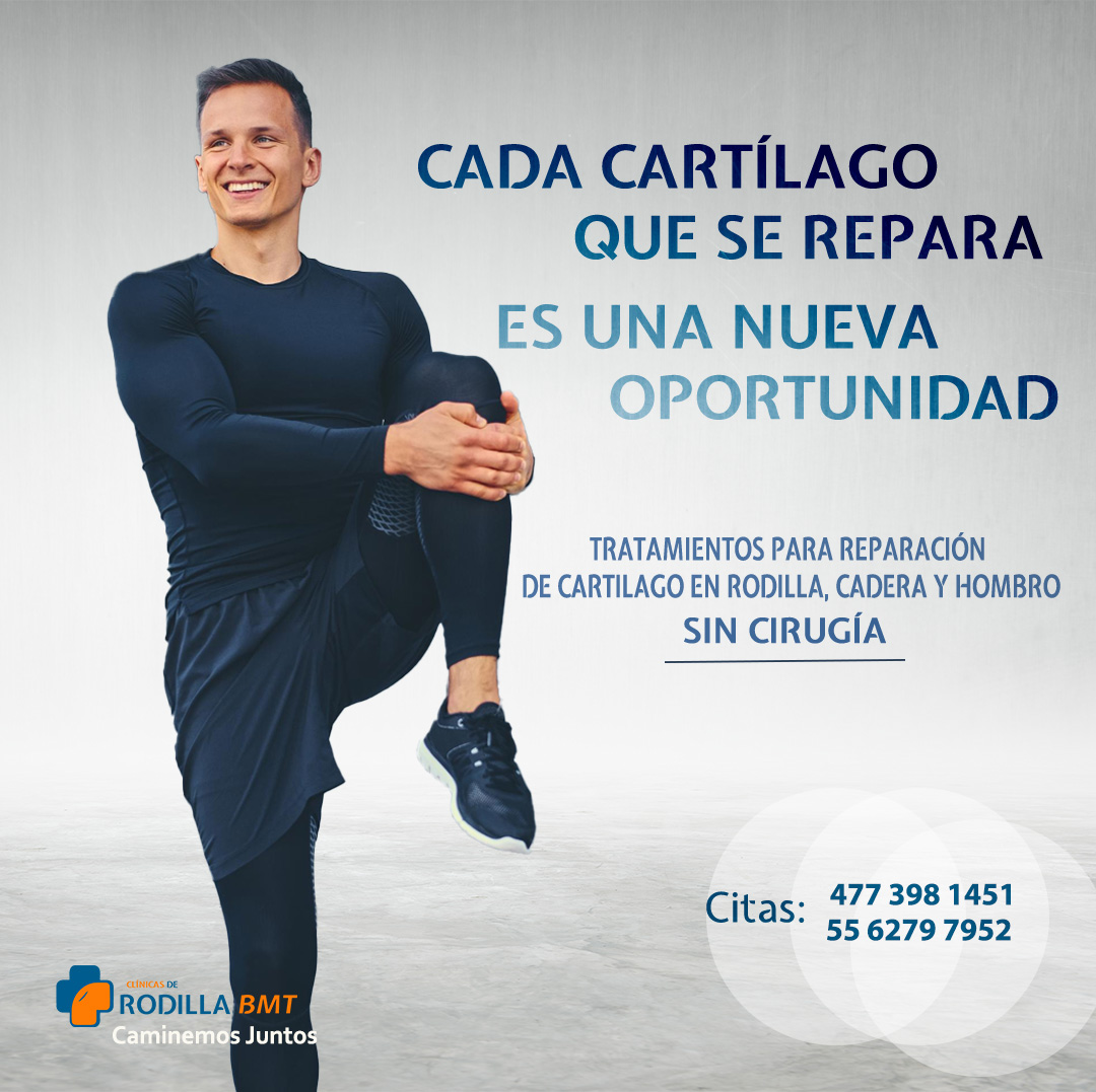 Clínicas de Rodilla BMT León Gto Facebook ad: Reparación de cartílago