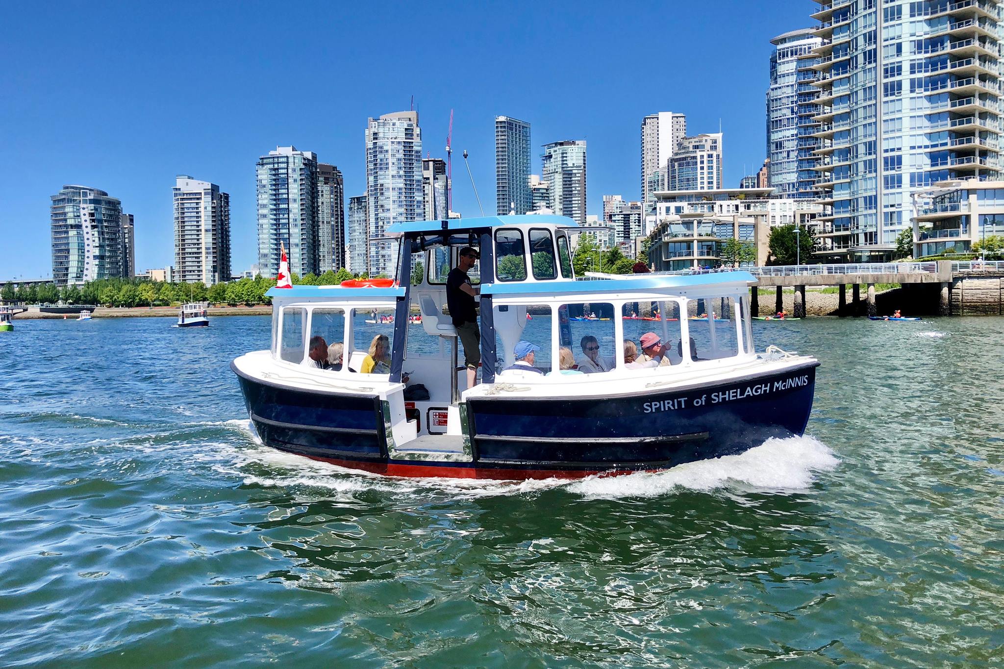 False Creek Ferries Facebook ad: The original little blue ferries of False Creek.