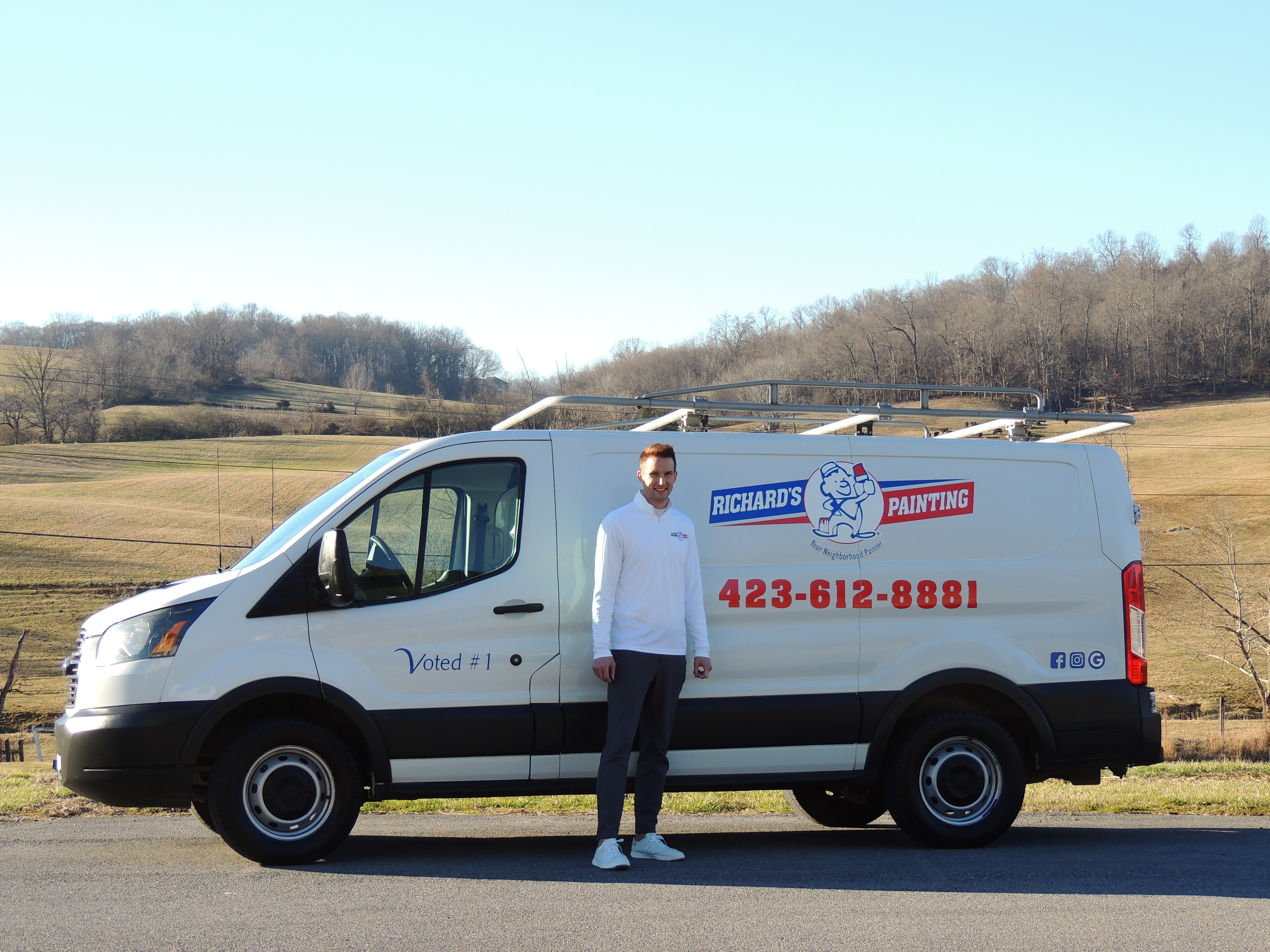 Richard's Painting of Johnson City, TN Facebook ad: Interior Painting, Exterior Painting, Kitchen Cabinet…