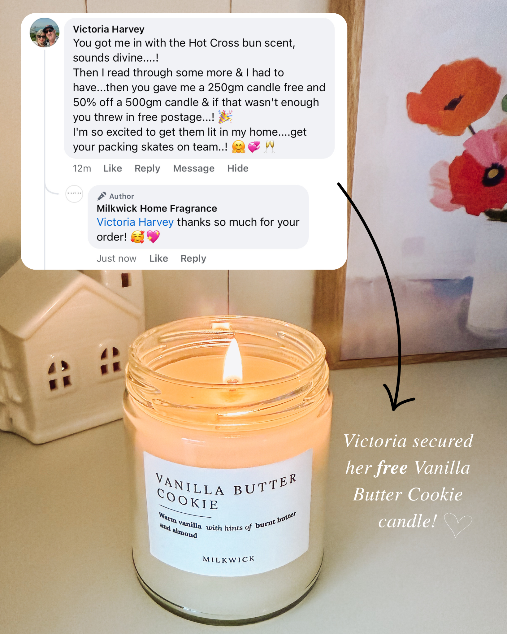Milkwick Home Fragrance Facebook ad