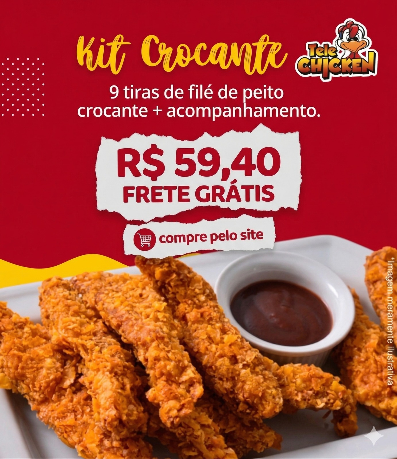 Tele Chicken Delivery Facebook ad from Apr 11, 2026