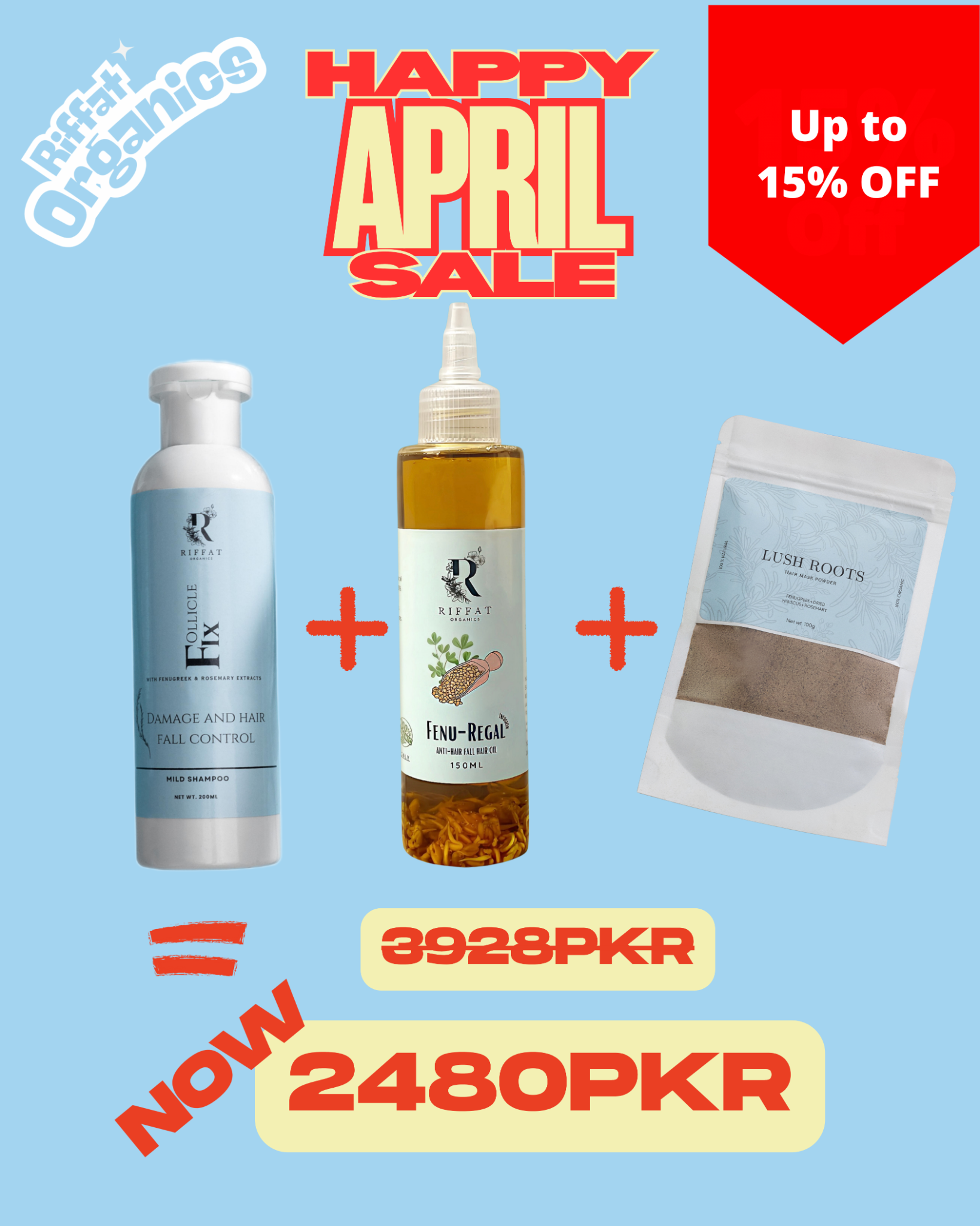 Riffat Organics  Facebook ad