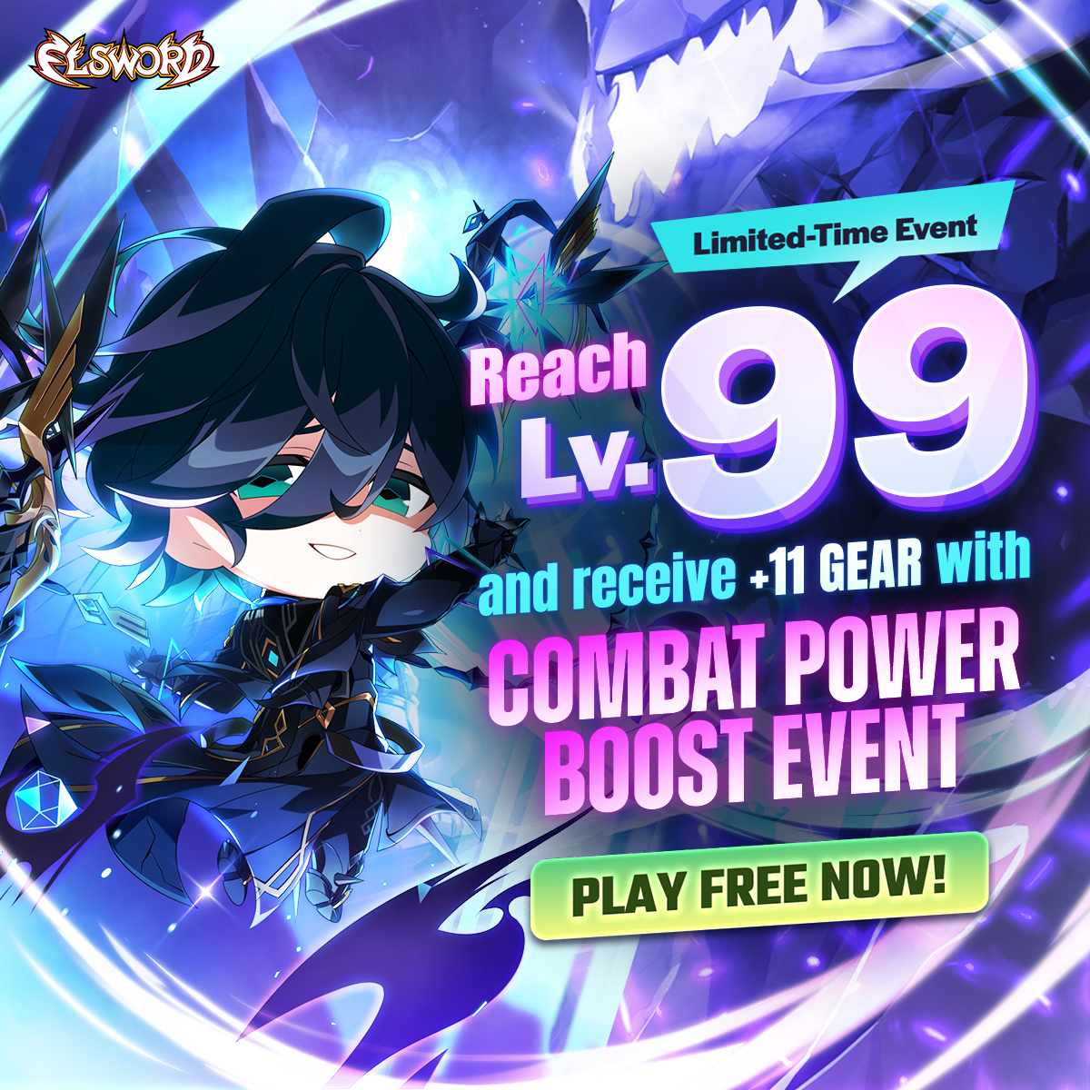 Elsword Facebook ad: +11Weapon, Armor, and MORE!