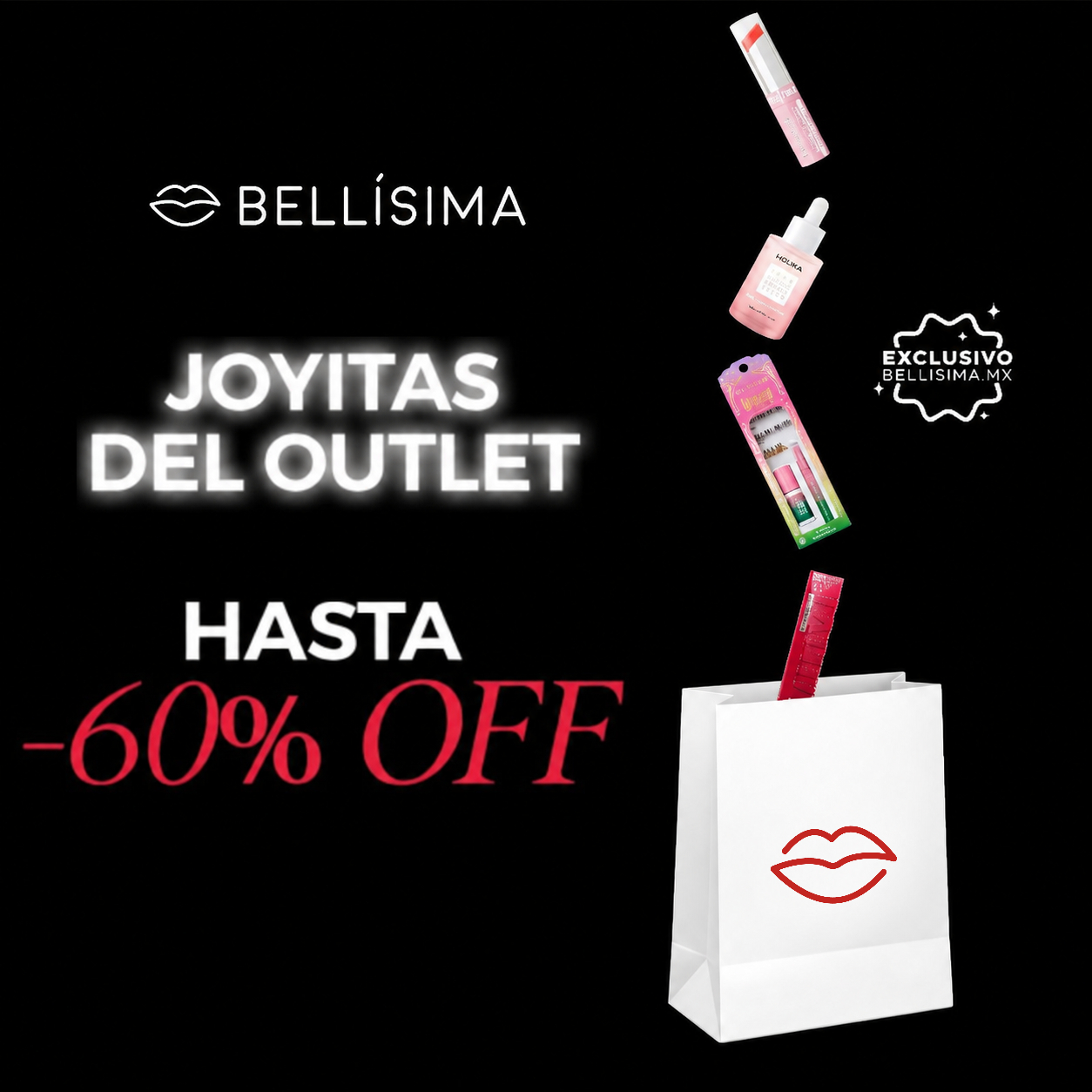 Bellisima Facebook ad: Joyitas del outlet que sí valen la pena