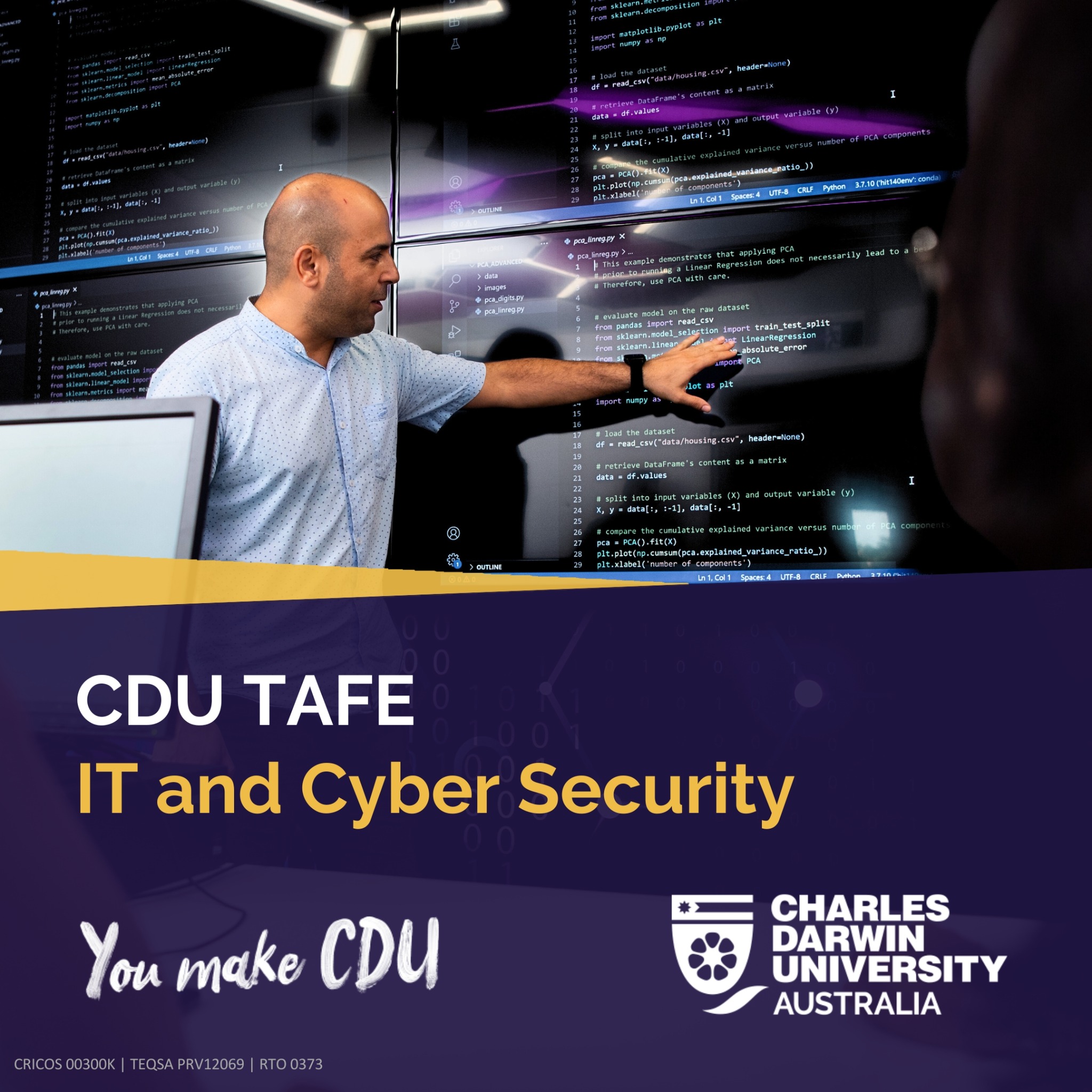 Charles Darwin University Facebook ad