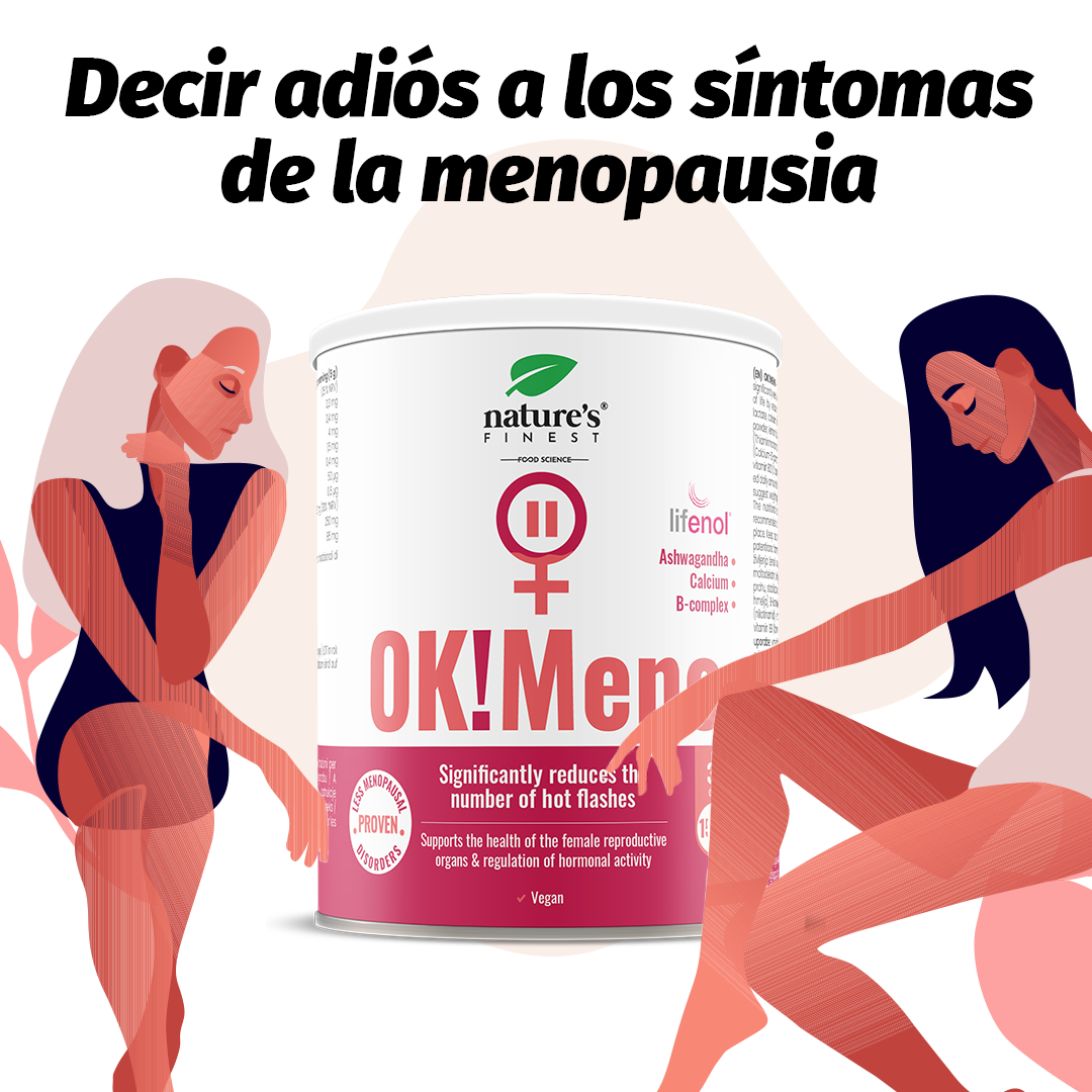 Nature's Finest España Facebook ad: Alivia los síntomas de la menopausia y la perimenopausia