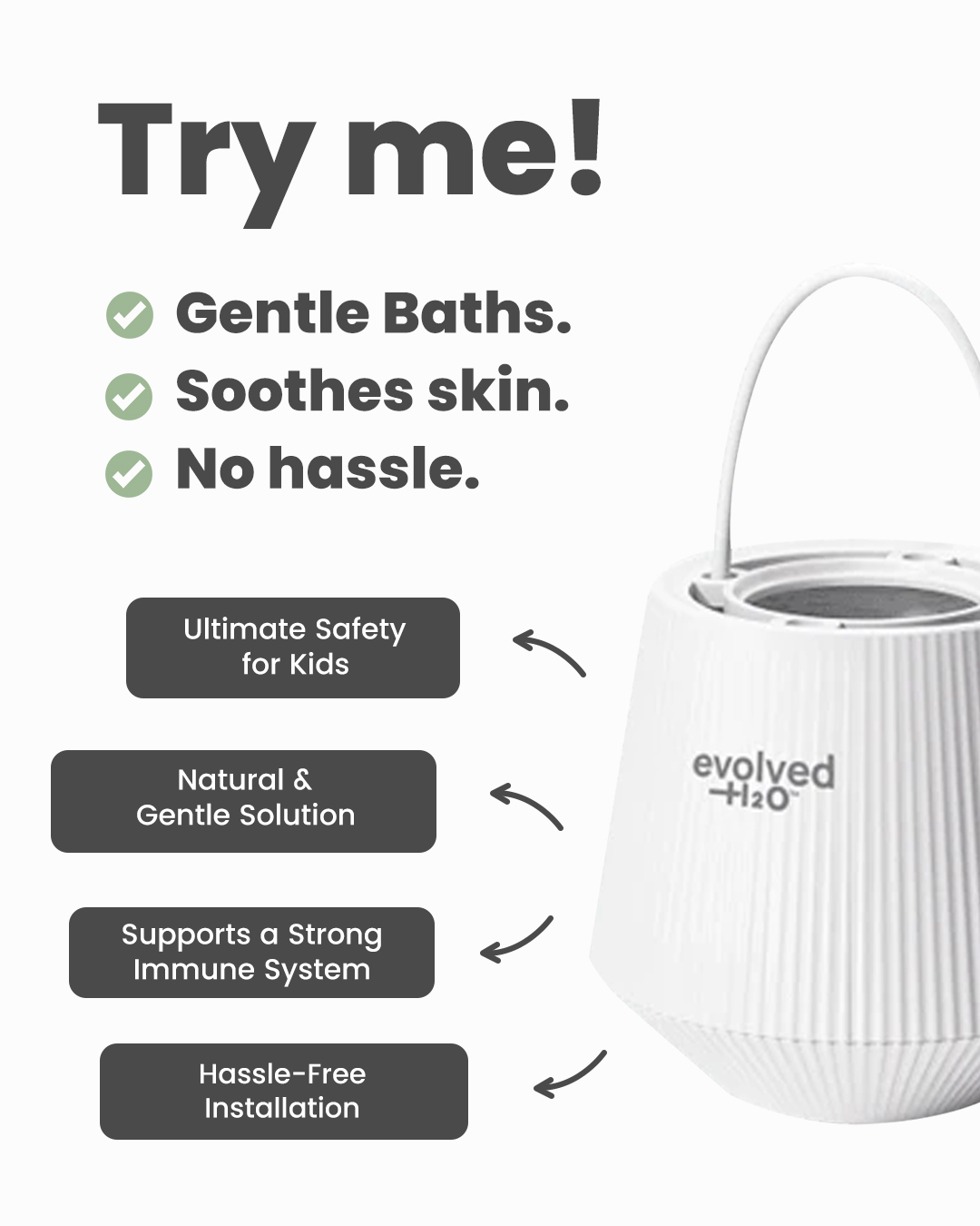 Evolved H2O Facebook ad: Protect Your Baby’s Skin (Removes 99% Impurities)
