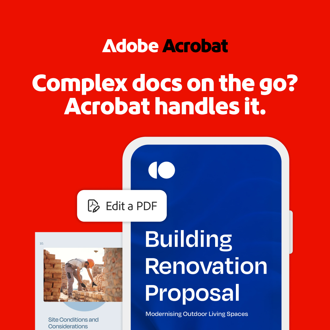 Adobe Acrobat Facebook ad