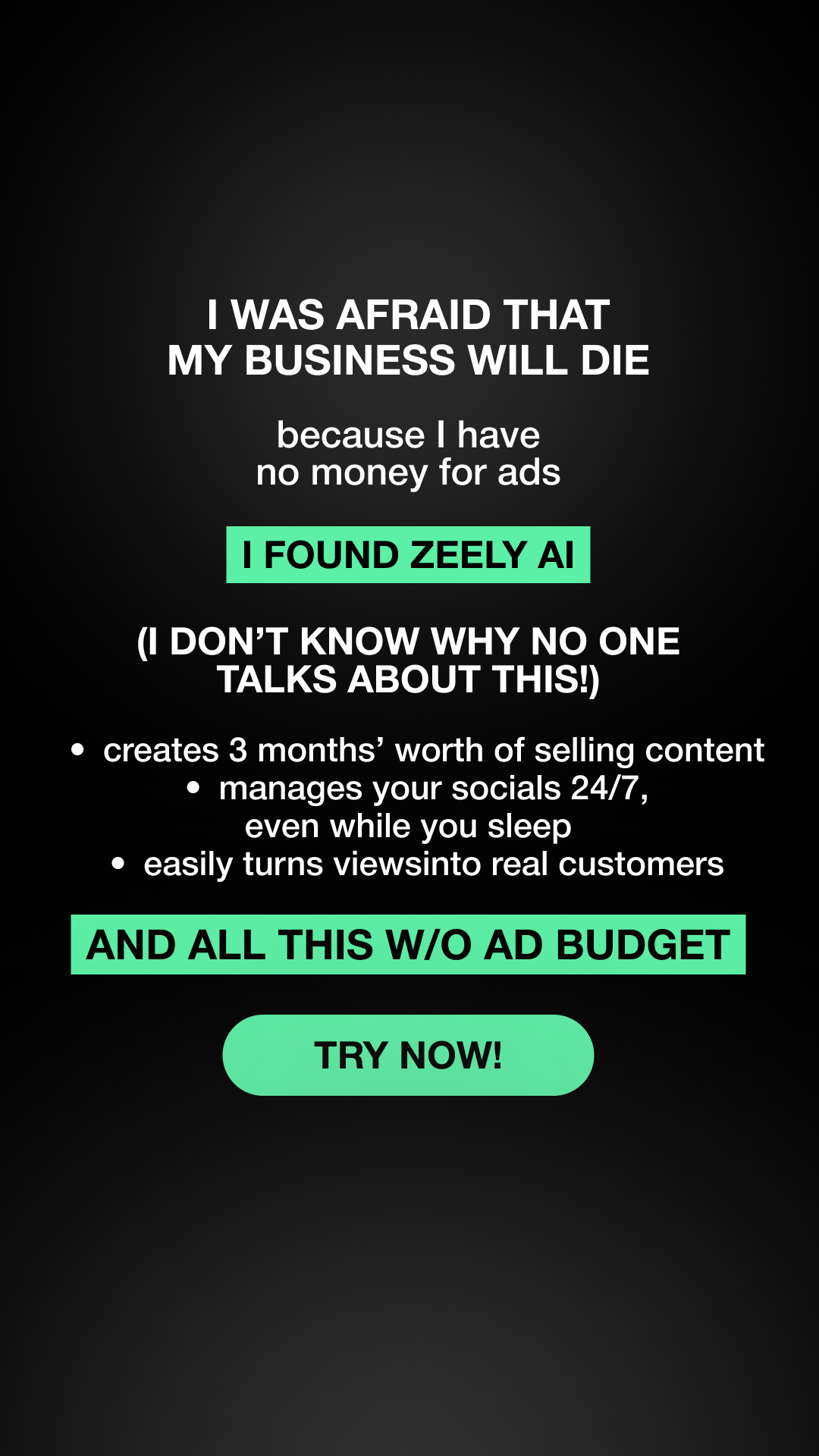 Zeely Facebook ad