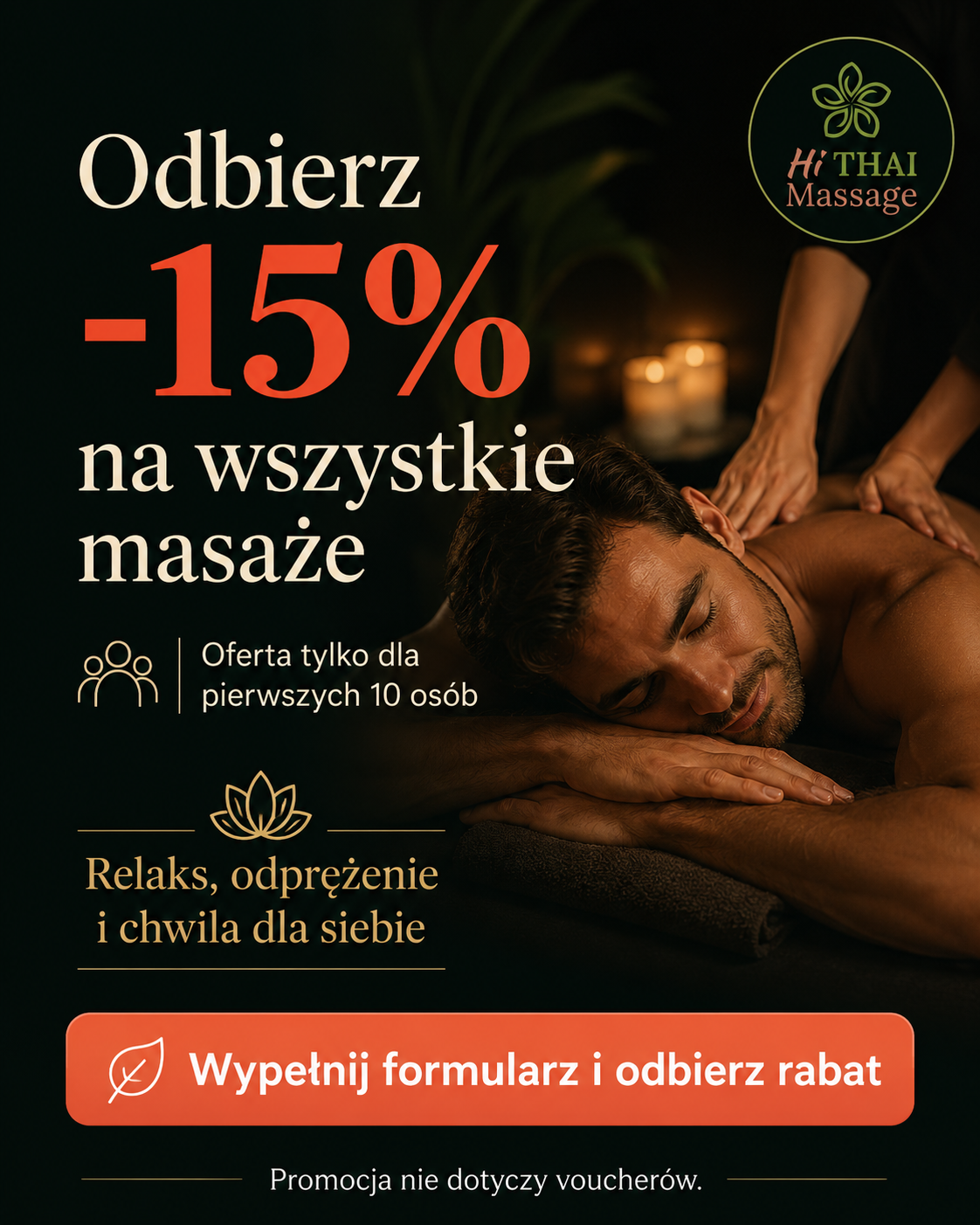 Hi THAI Massage Skierniewice Facebook ad: Zostało tylko: 5 miejsc!