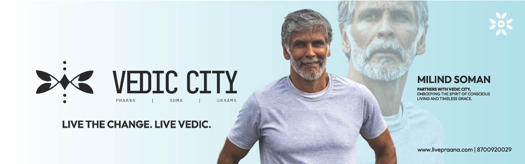 Vedic City Facebook ad: Book Your Plot at Sustainable Luxury living at…