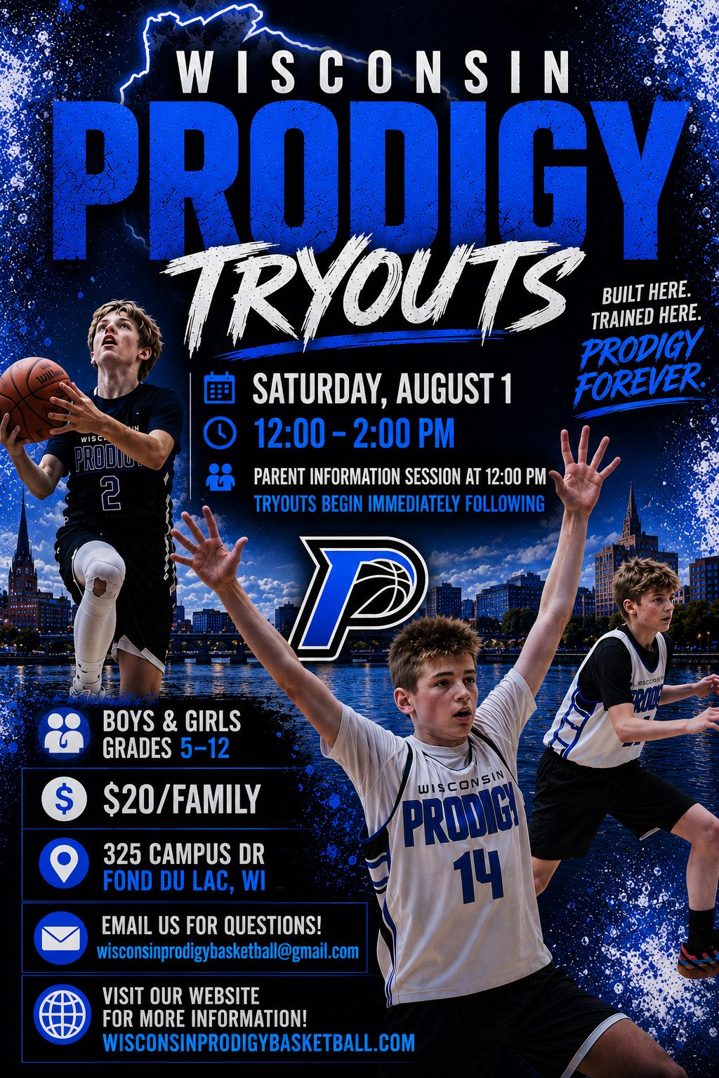 Wisconsin Prodigy Basketball Facebook ad: Basketball