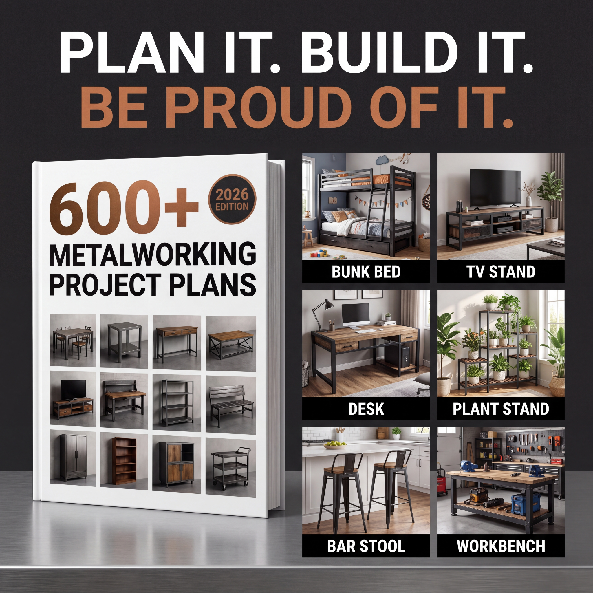 Master Crafts DIY Facebook ad: Build Metal Furniture That Lasts