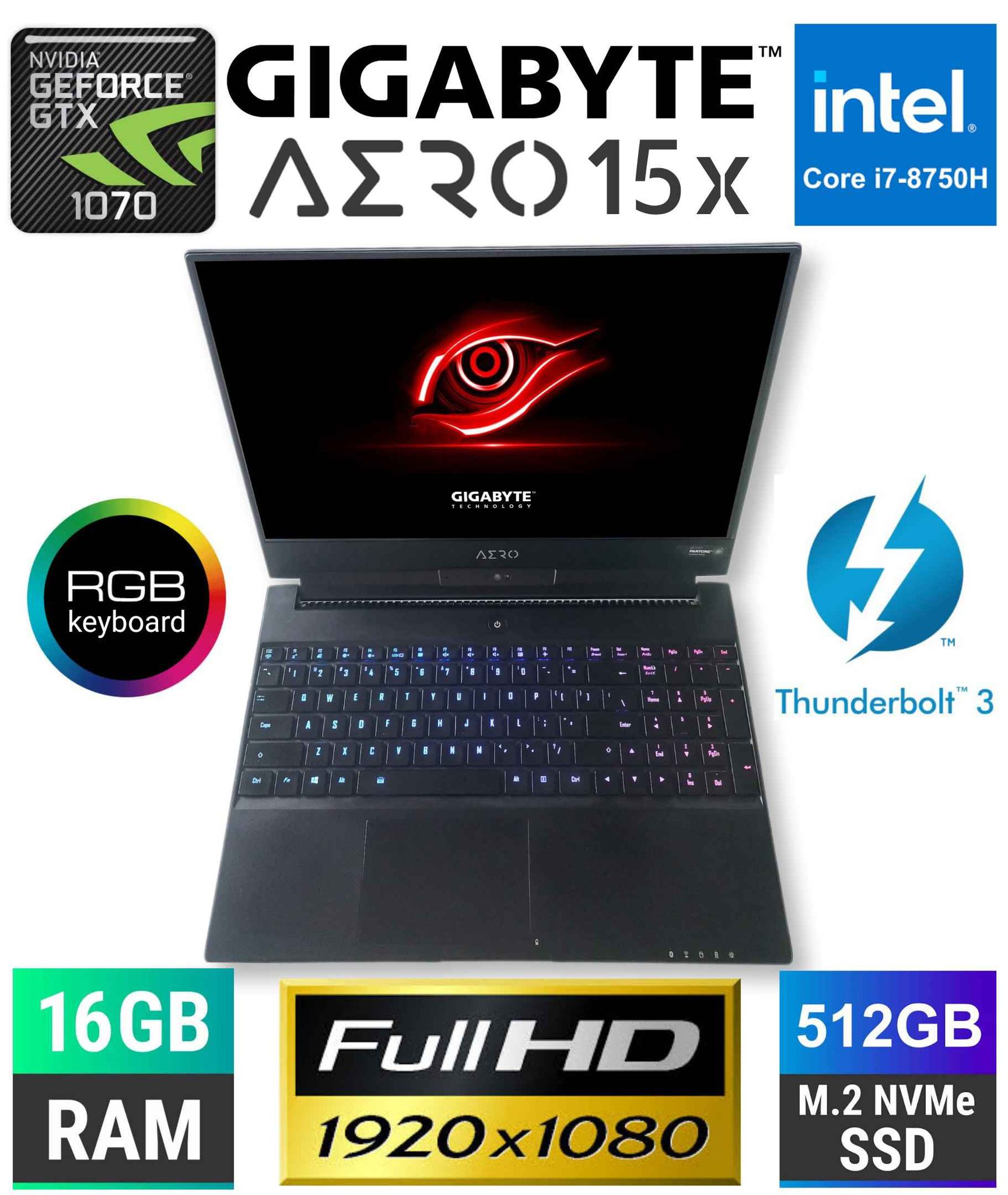 Alex Hi-Tech Electronics Facebook ad: GIGABYTE AERO 15X GAMING LAPTOP | NVIDIA GTX 1070 |…