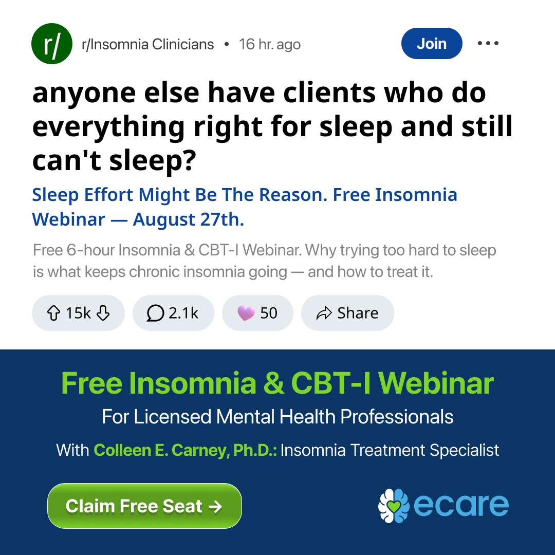 eCare Behavioral Health Institute Facebook ad