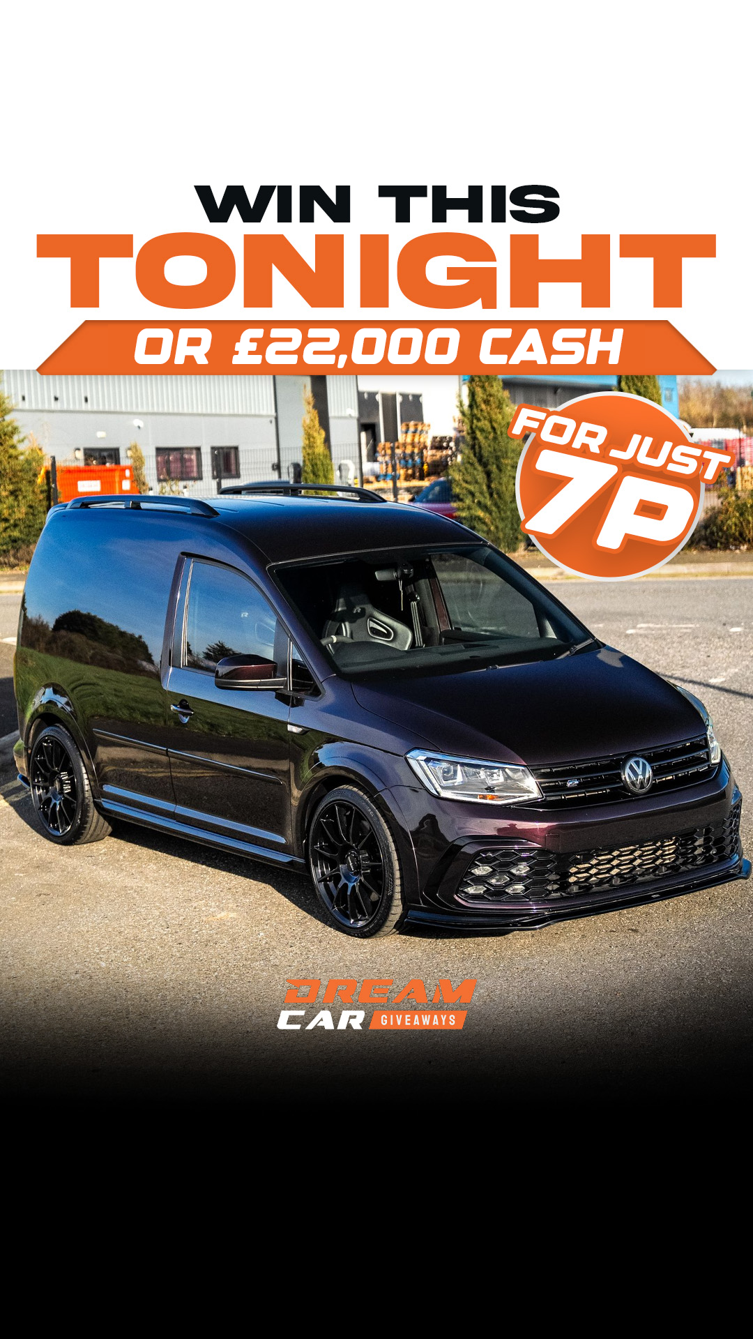 Dream Car Giveaways Facebook ad