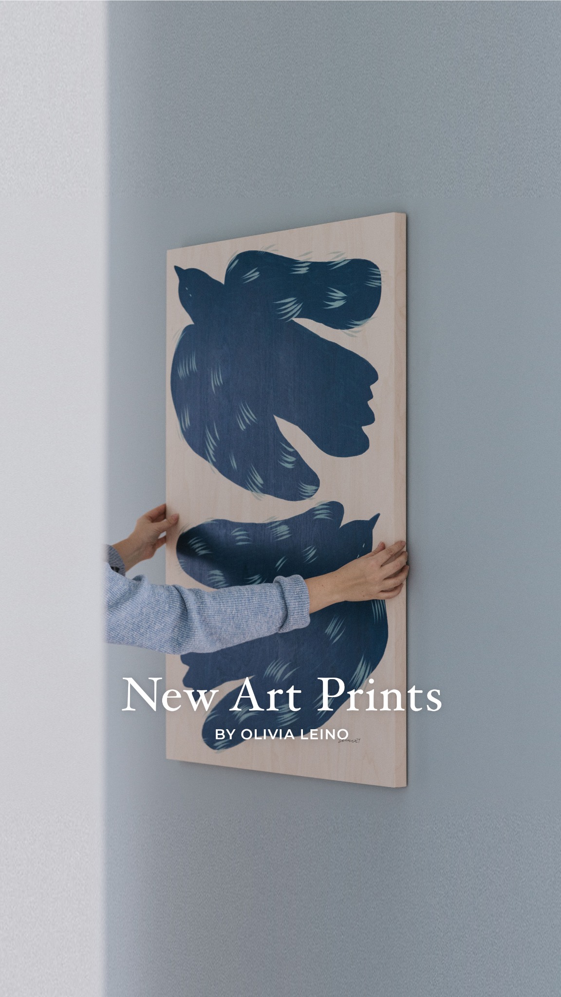 Plywood Print Facebook ad: Premium Nordic Wood Prints - Made in Finland