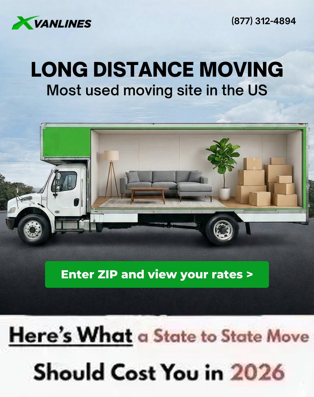 X VAN LINES LLC Facebook ad