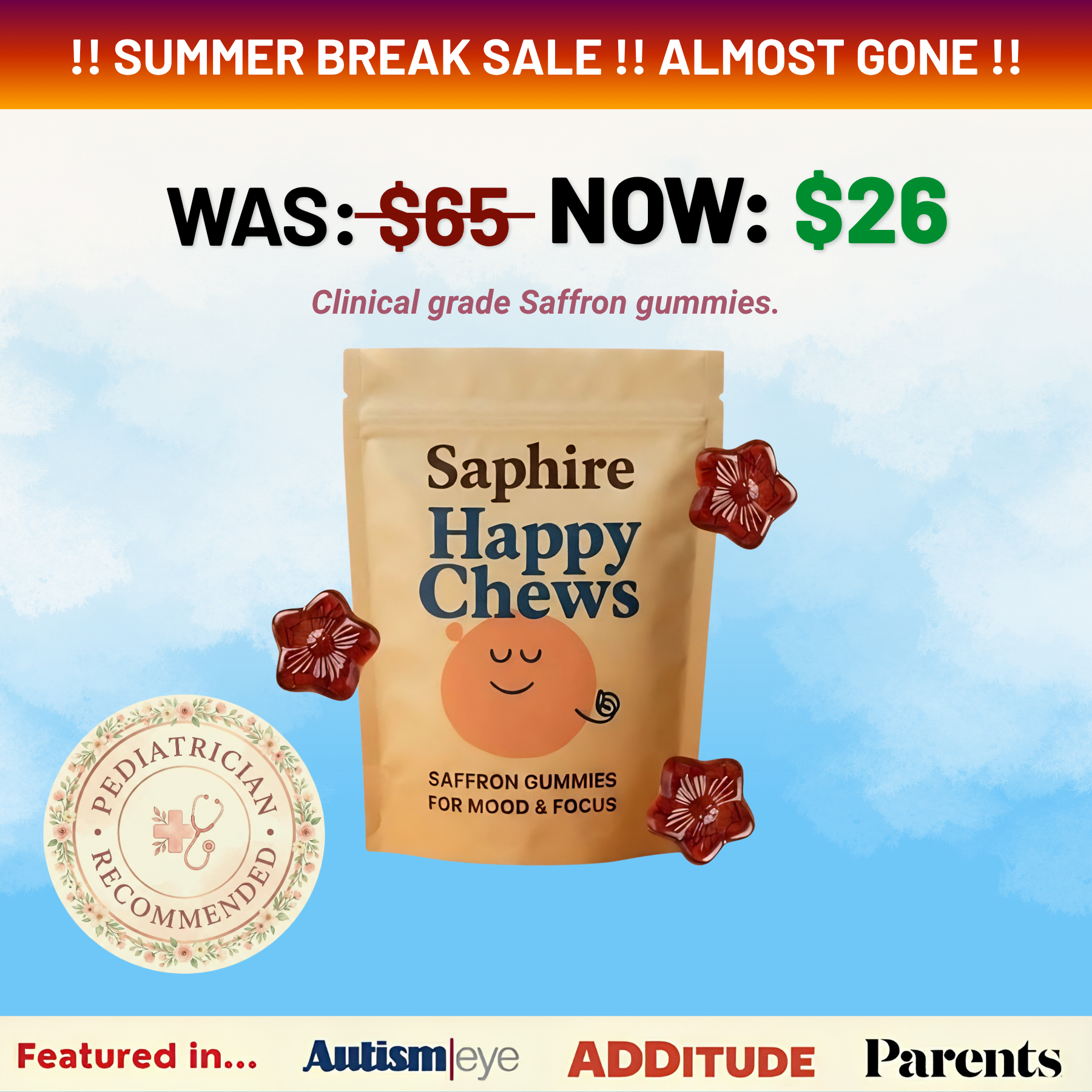 Saphire Saffron Facebook ad