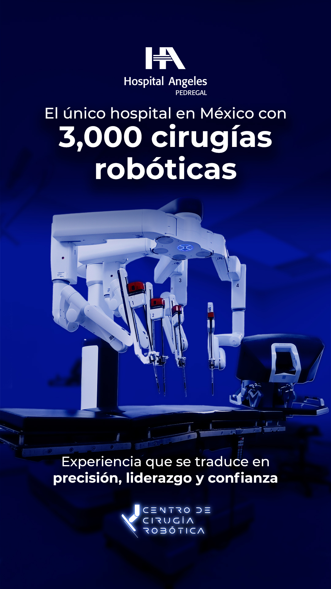 Hospital Angeles Facebook ad: La experiencia se mide en resultados 3,000 cirugías…
