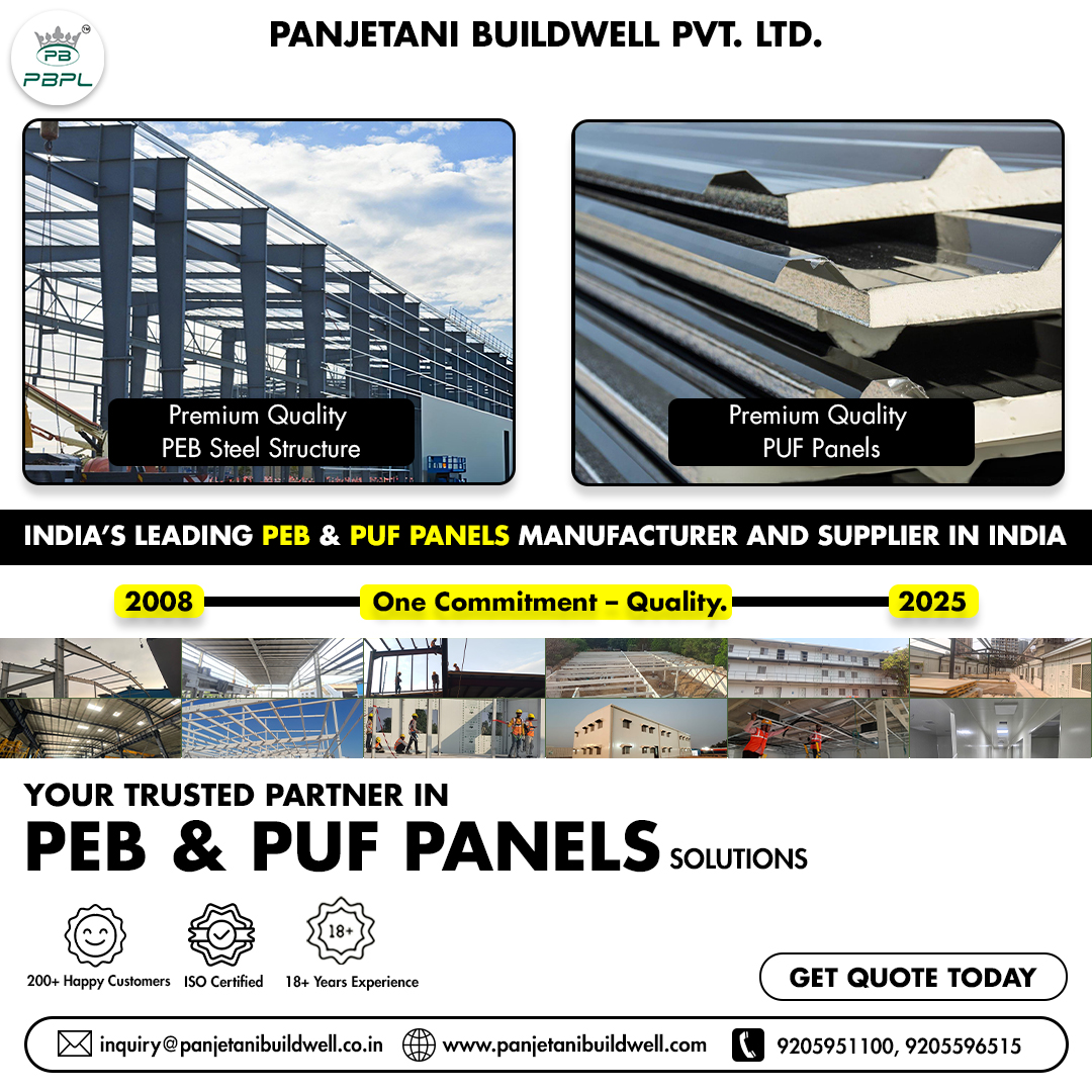 Panjetani Buildwell Pvt. Ltd Facebook ad: Looking for top-tier PEB structures or PUF panel…