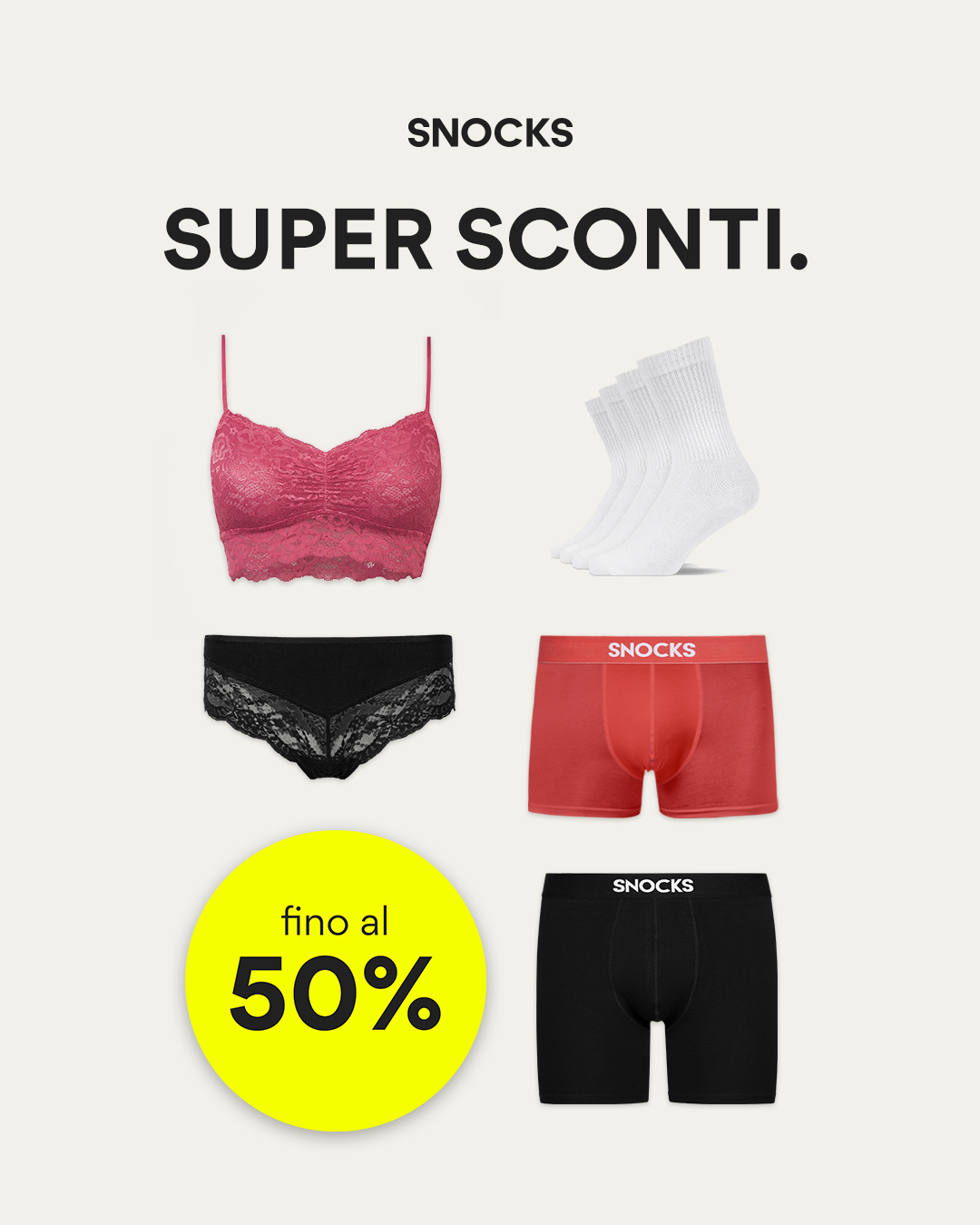 Snocks Facebook ad