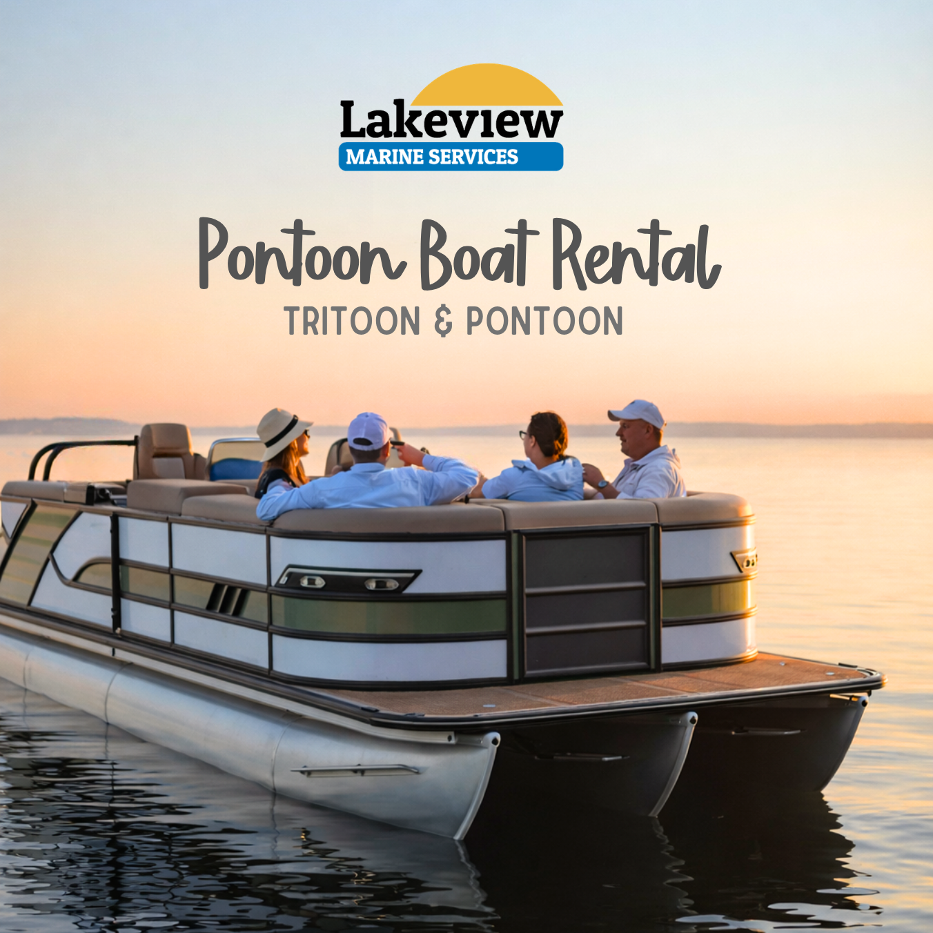 Lakeview Marine Services Facebook ad: Southwest Michigan Pontoon Rentals