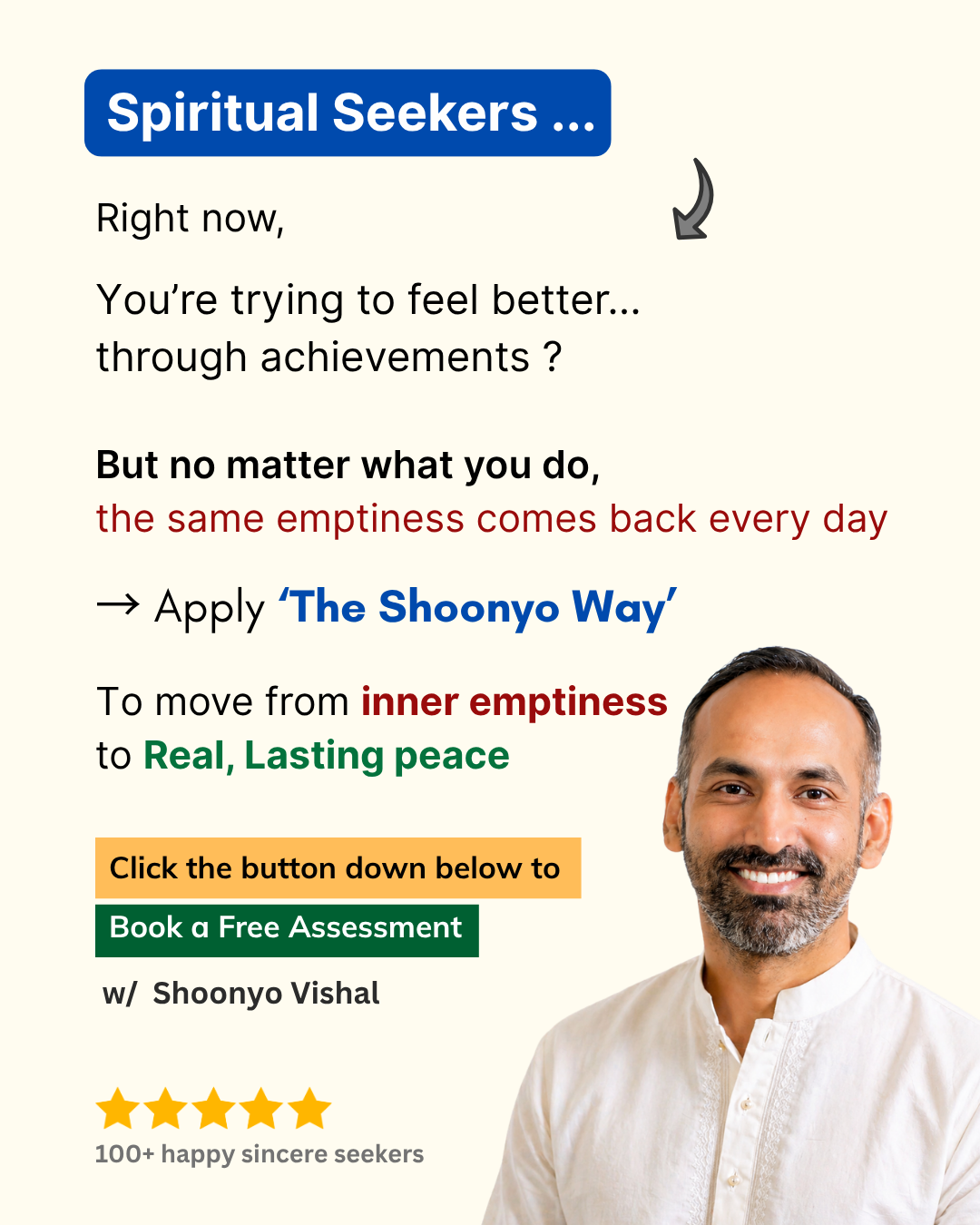 Shoonyo 1:1 for Self Realisation Facebook ad