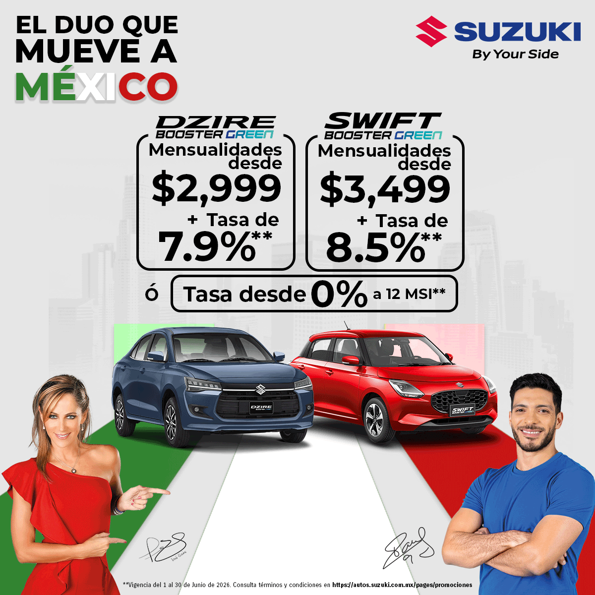 SUZUKI México Facebook ad: El dúo que mueve a México