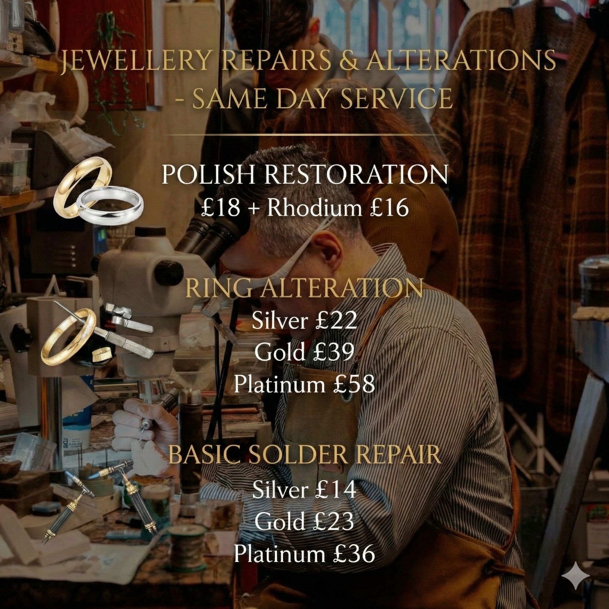 Dion Smith, Jeweller at the Corn Exchange Facebook ad: For a free quote, send us a picture…