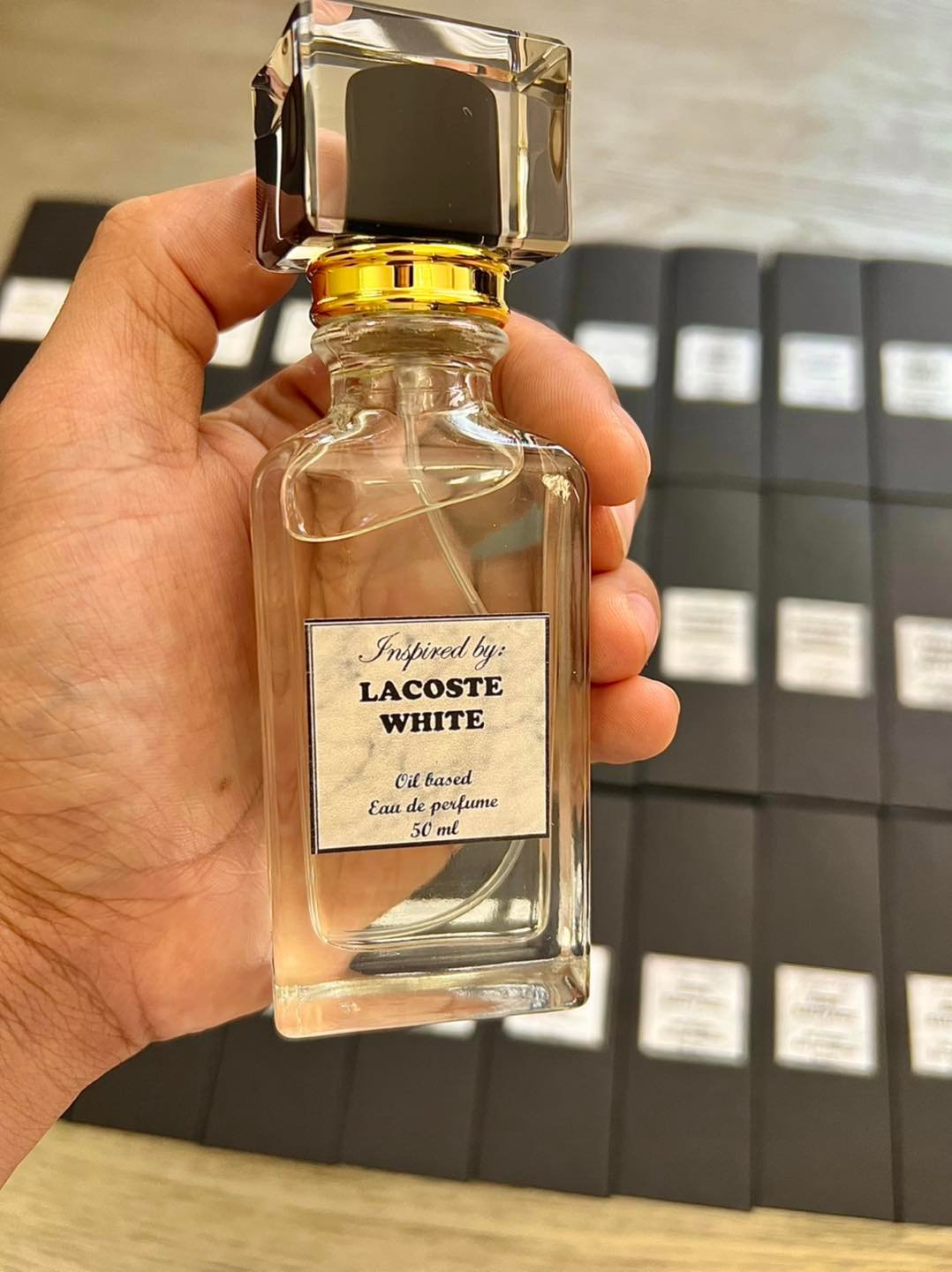Luxe scents Facebook ad: Oil based perfumes inspired by well known brands.