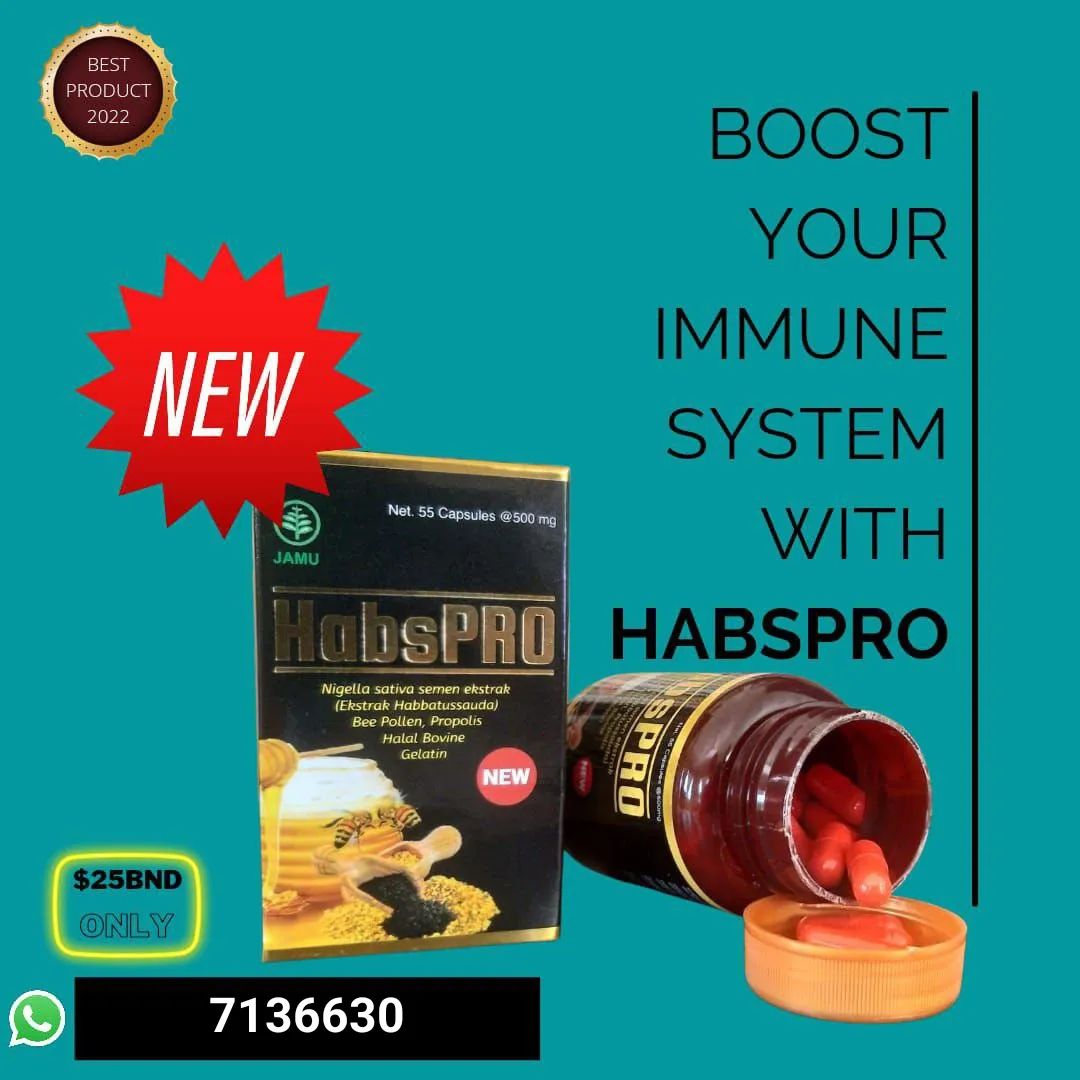 Wellnessbn.Zahra Facebook ad: Habspro merupakan sejenis supplemen herbal yang…