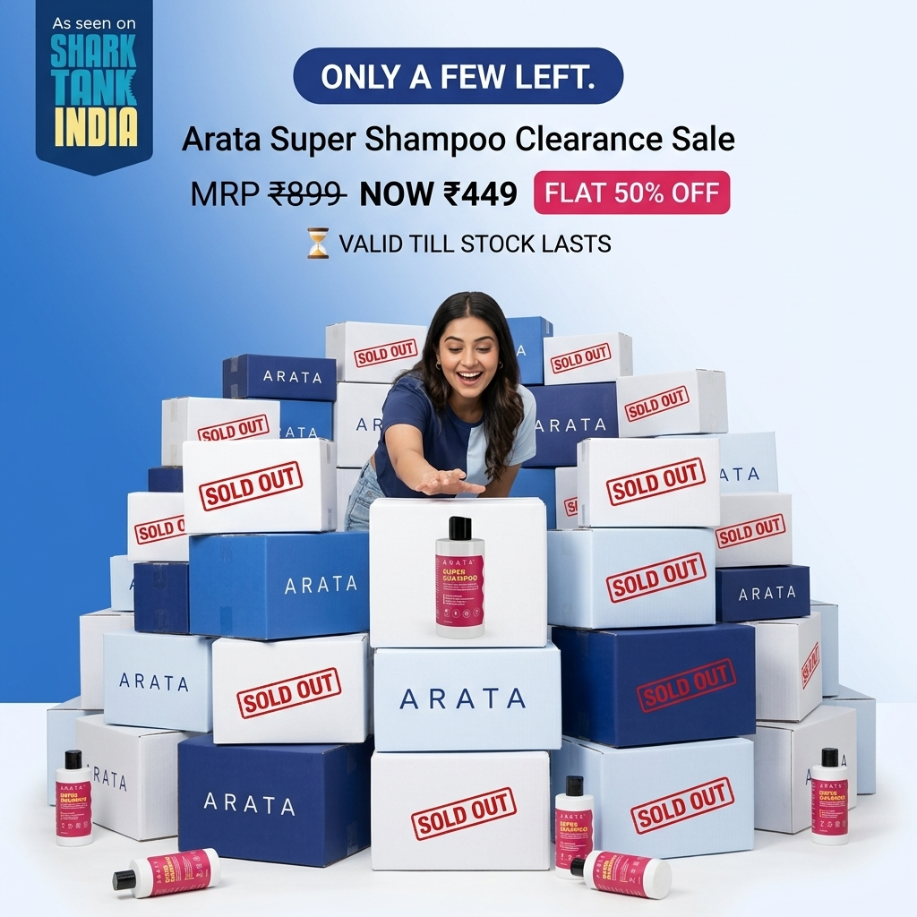 Arata Clearance Sale Facebook ad: ARATA @ Flat 50% OFF