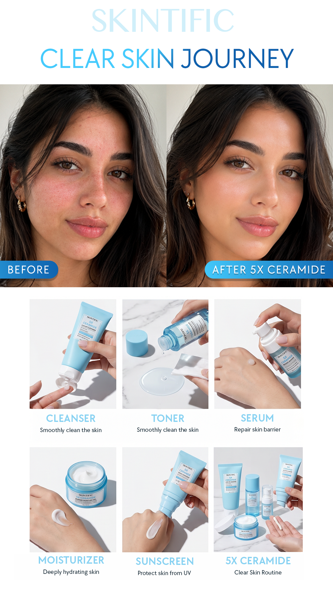 SkintificGlobal Facebook ad: Your Skin’s Perfect Match, Found.