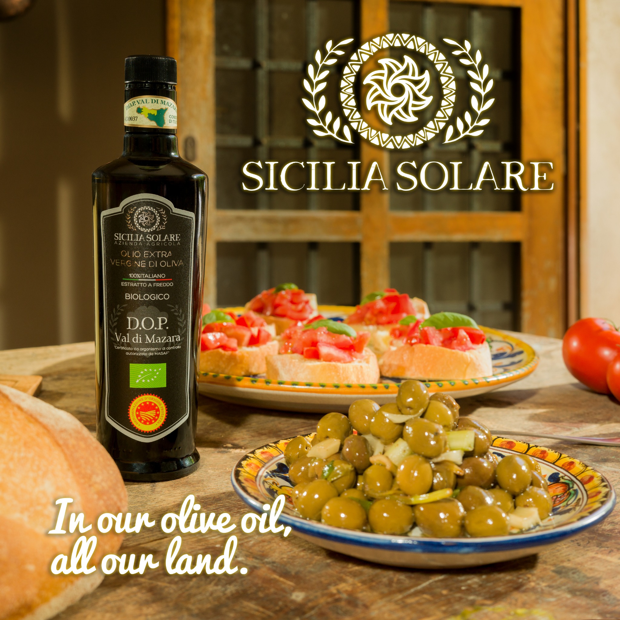 Sicilia Solare Facebook ad: 2023 olive oil campaign!