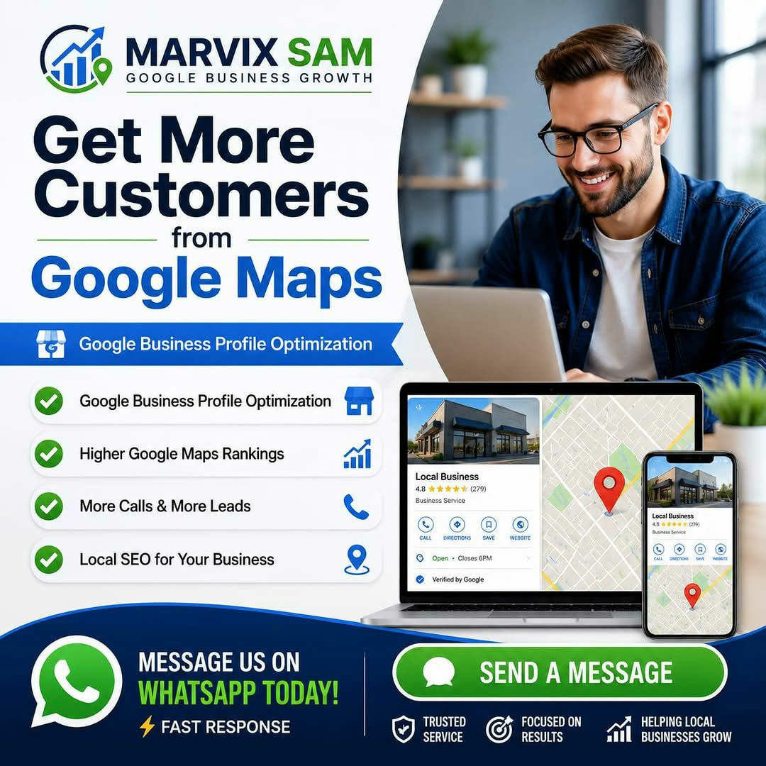 Marvix sam Facebook ad: Want your business to appear higher on Google…