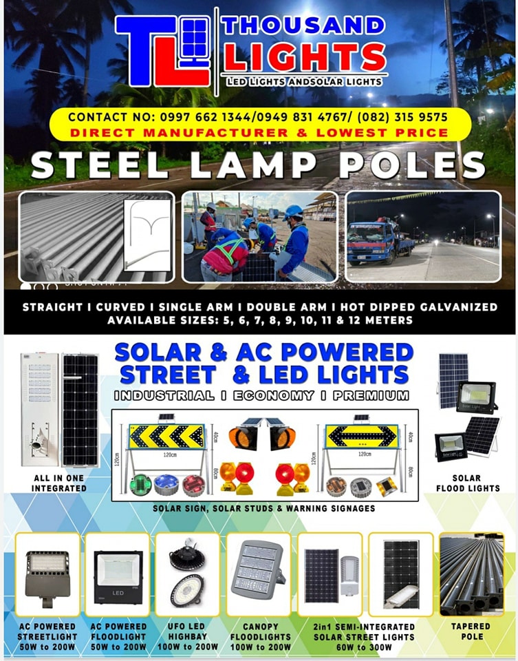 LED Lights and Solar Lights - DAVAO City Facebook ad: DAVAO BASE SUPPLIER