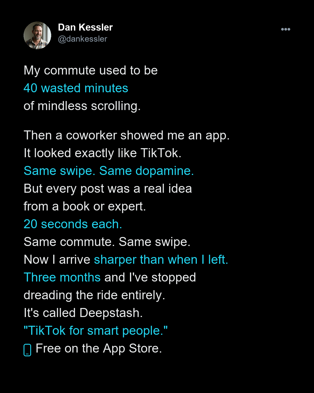 Deepstash Facebook ad