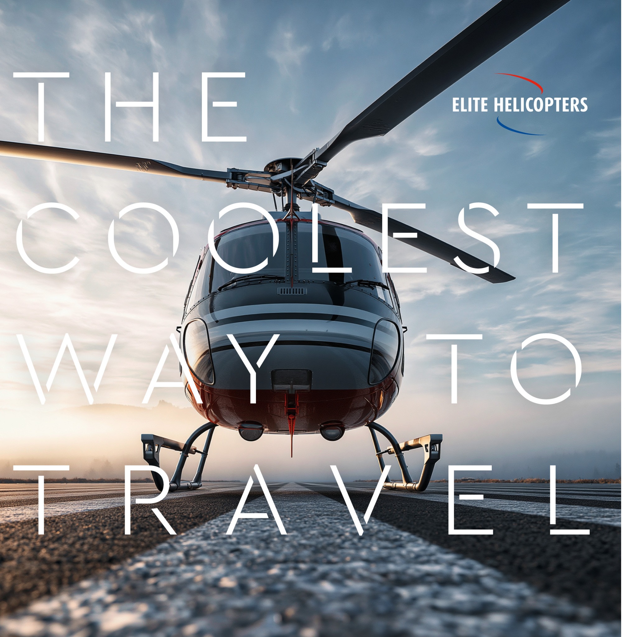 Elite Helicopters Facebook ad: Avoid lengthy journeys as the temperatures soar …