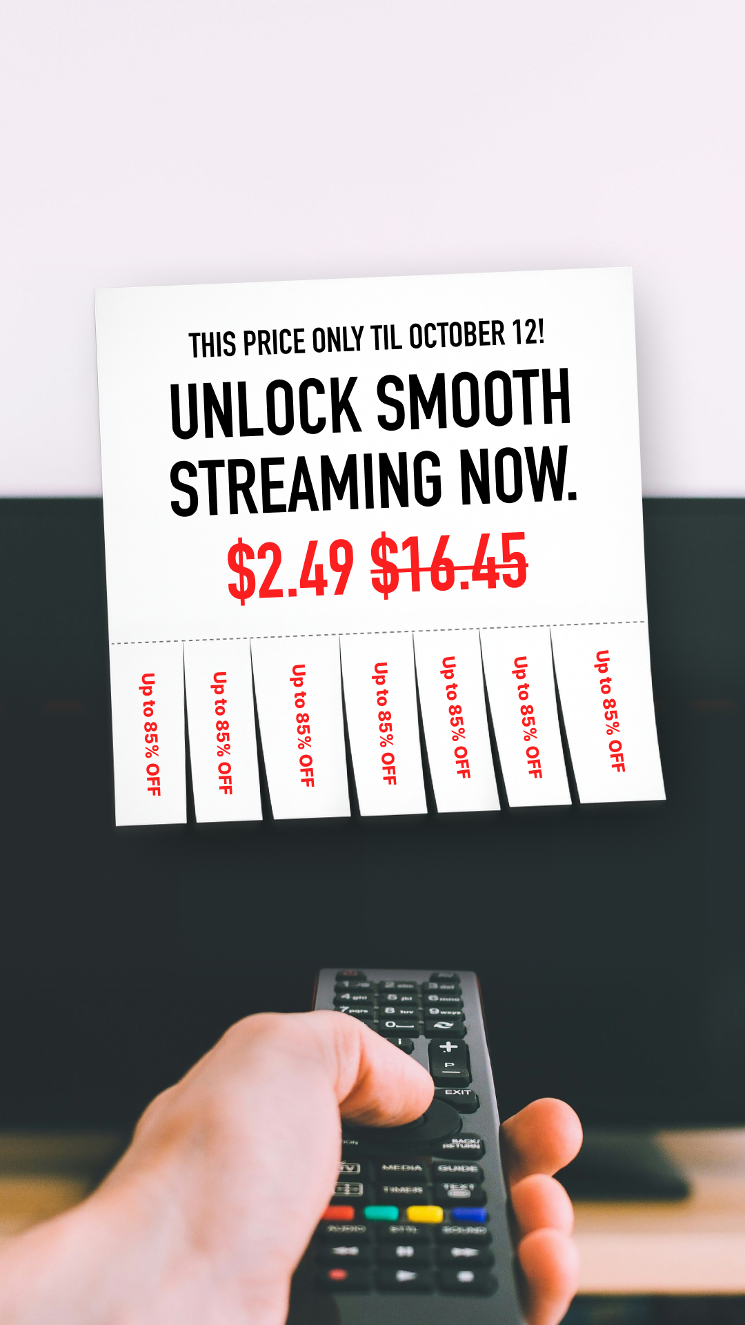Surfshark Facebook ad: Surfshark up to 85% off + 3 months extra