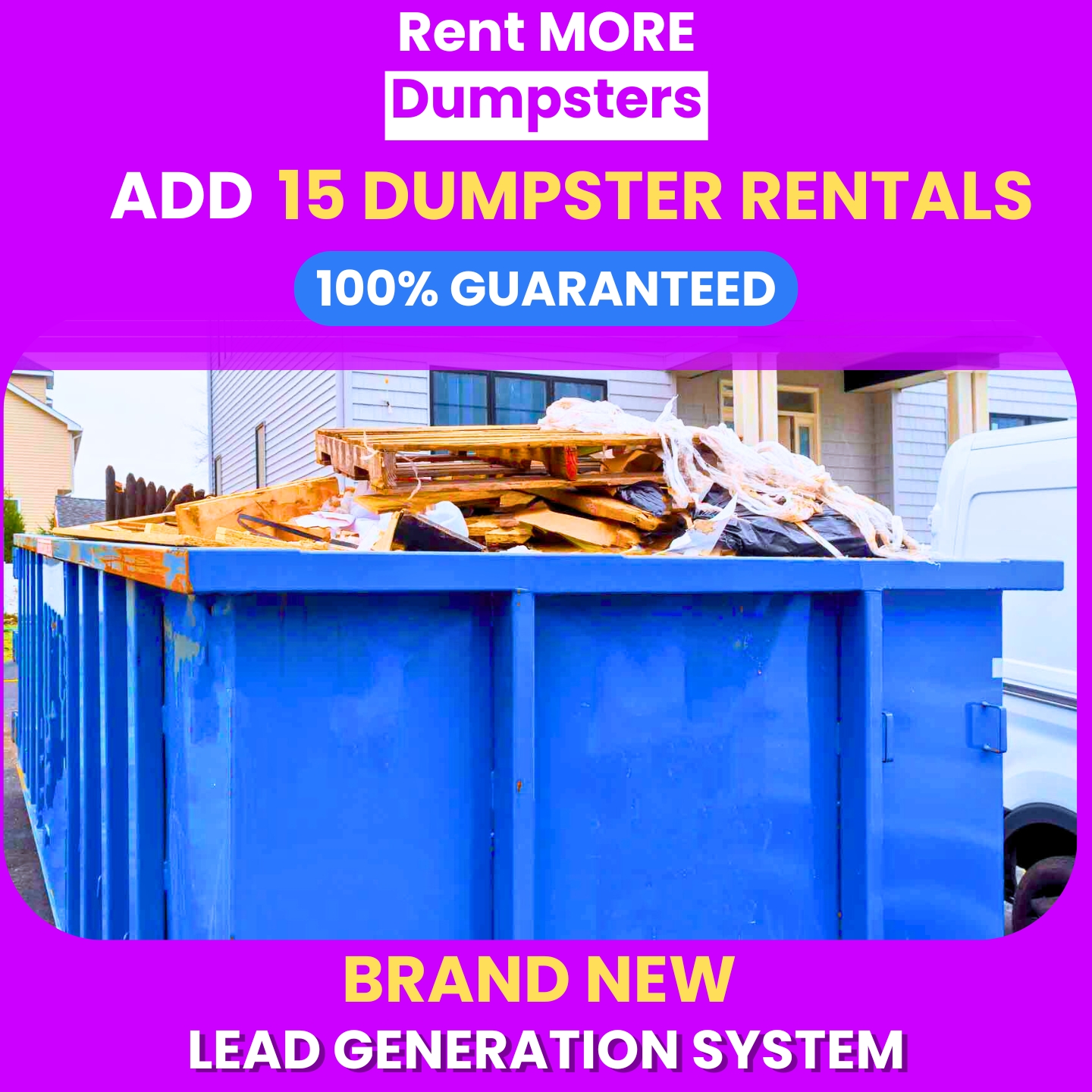 Rent MORE Dumpsters Facebook ad