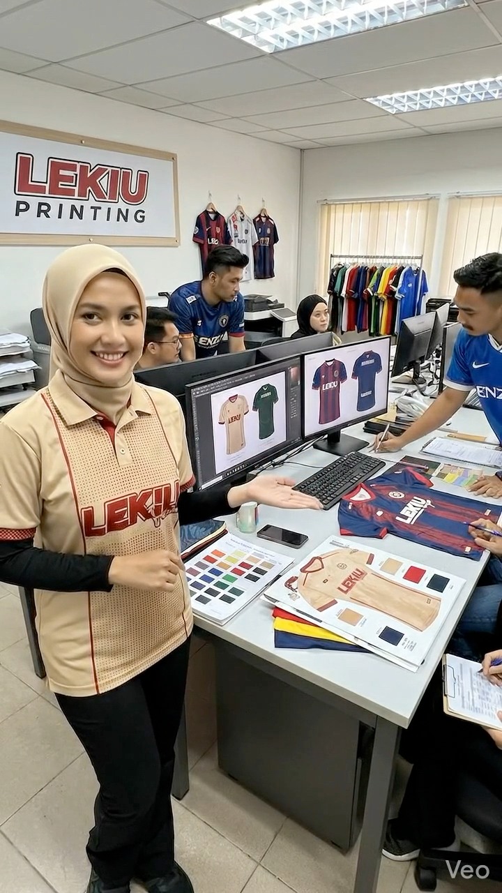 Lekiu Printing Studio Facebook ad: KILANG CETAK JERSEY MALAYSIA