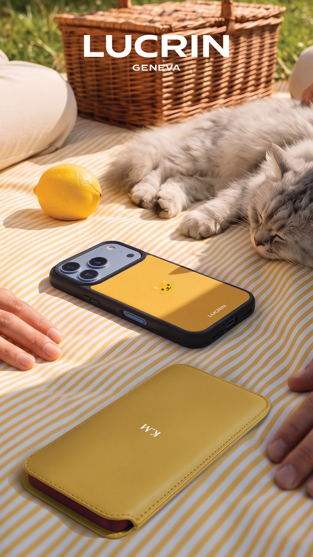 lucringeneva Facebook ad: iPhone 18 Pro Cases & Sleeves | Two silhouettes