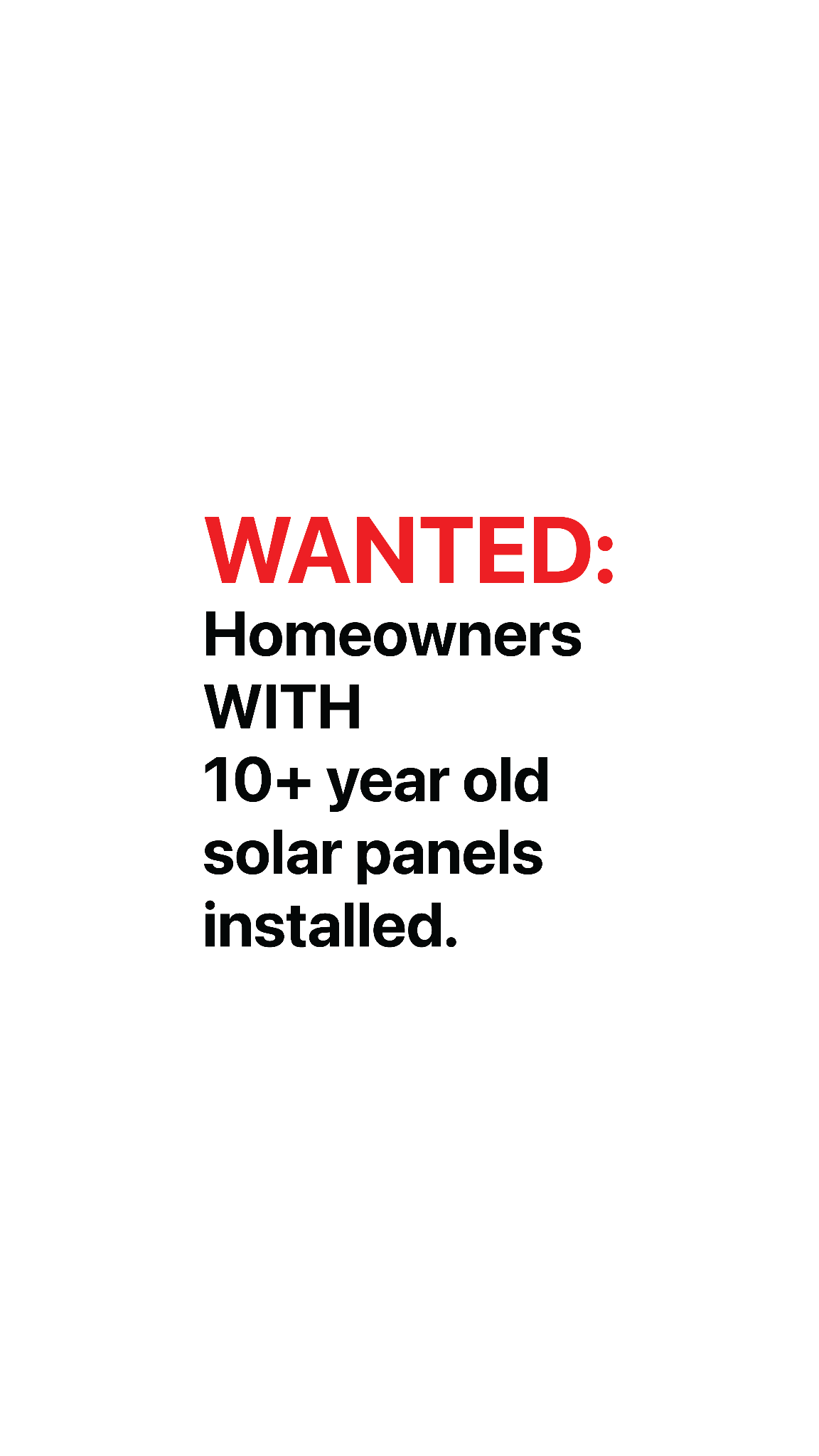 New South Wales Solar Program Facebook ad