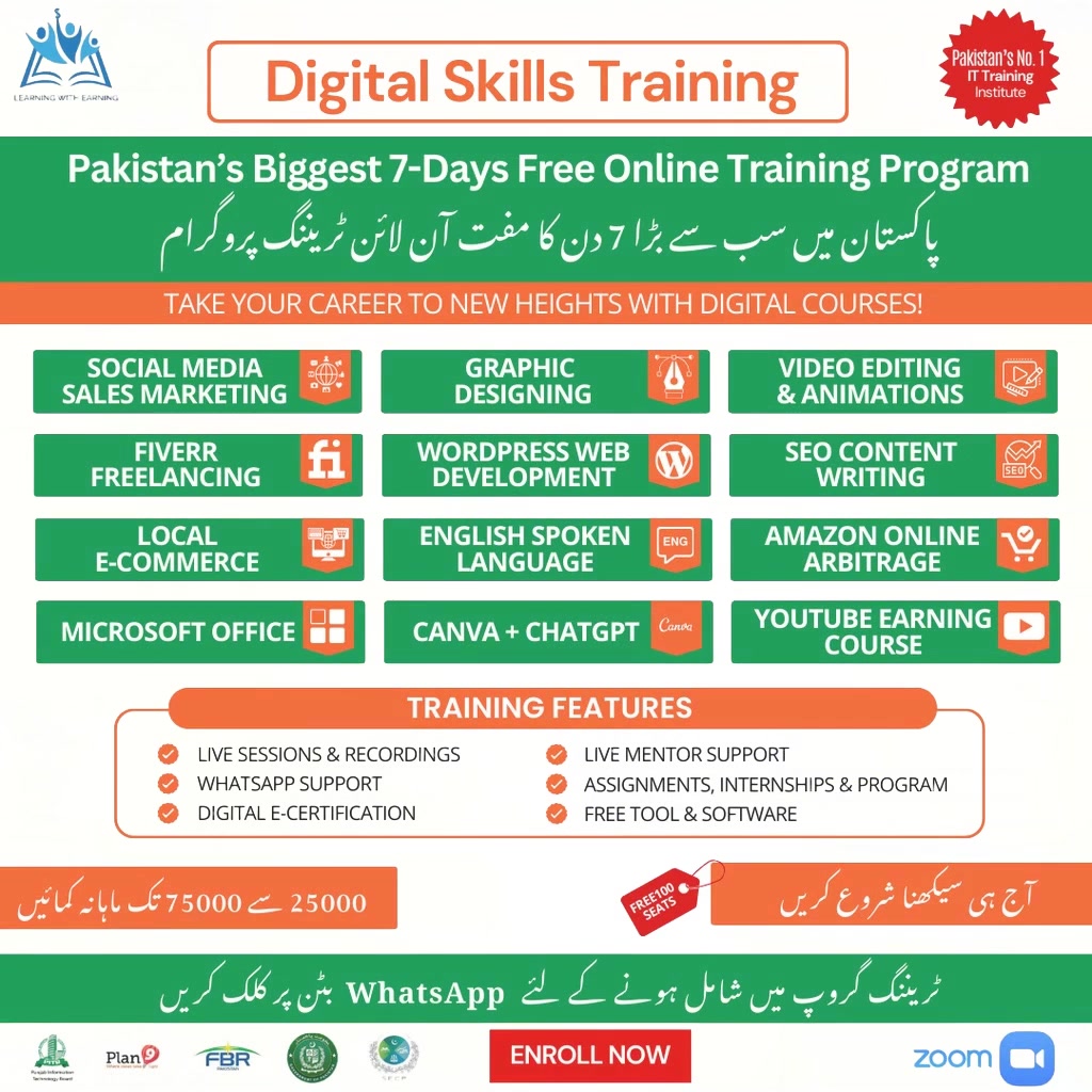Learning with Earning Facebook ad