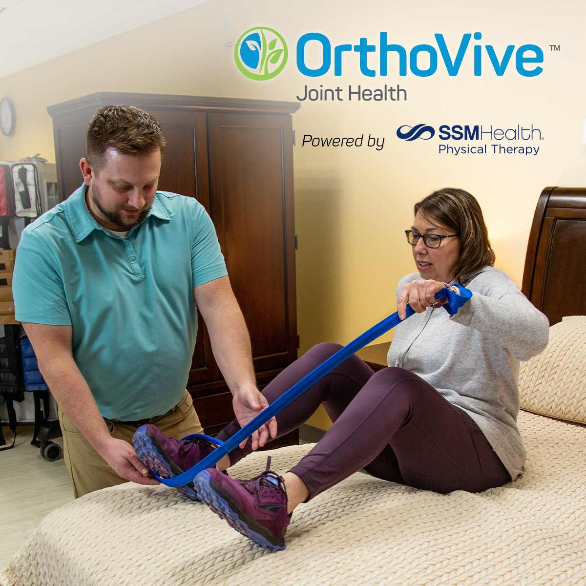 SSM Health Physical Therapy Facebook ad: Request an appointment today.